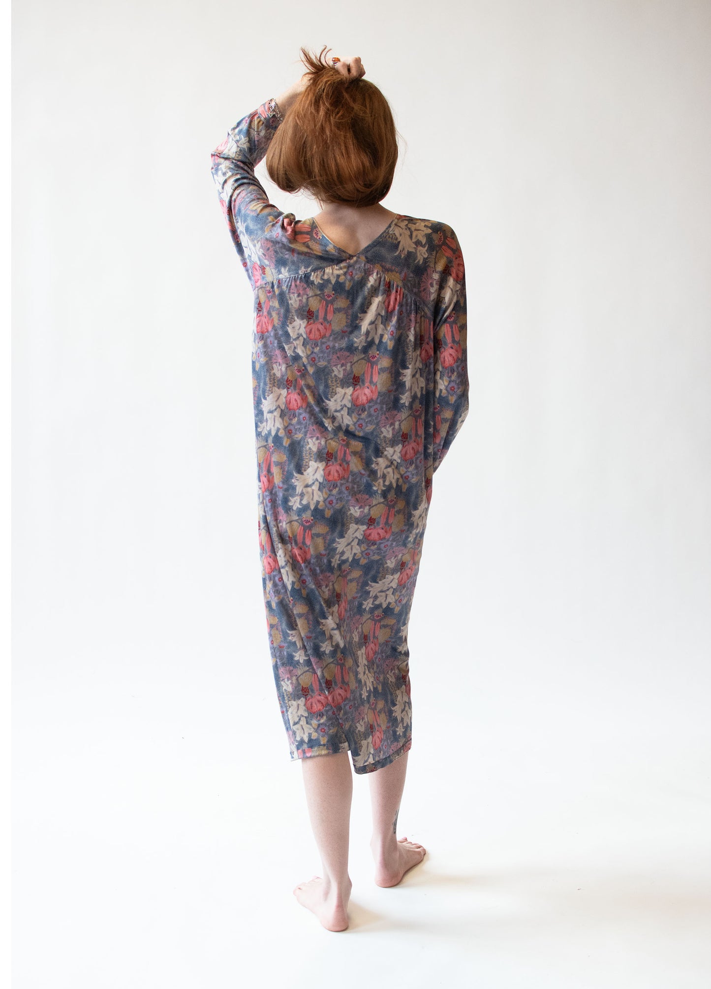1970s Floral Silk Jersey Dress | Missoni