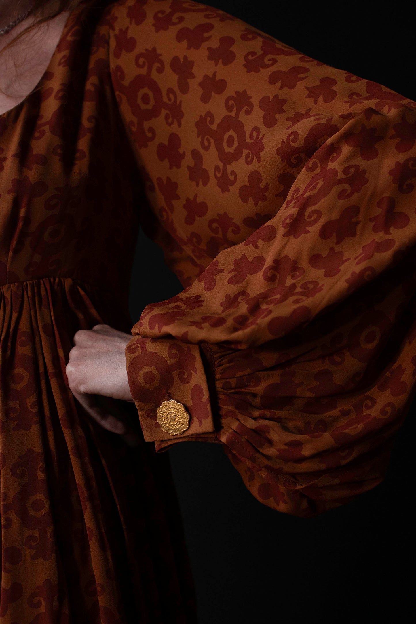 Silk Bishop Sleeve Dress | Todd Oldham FW 1993