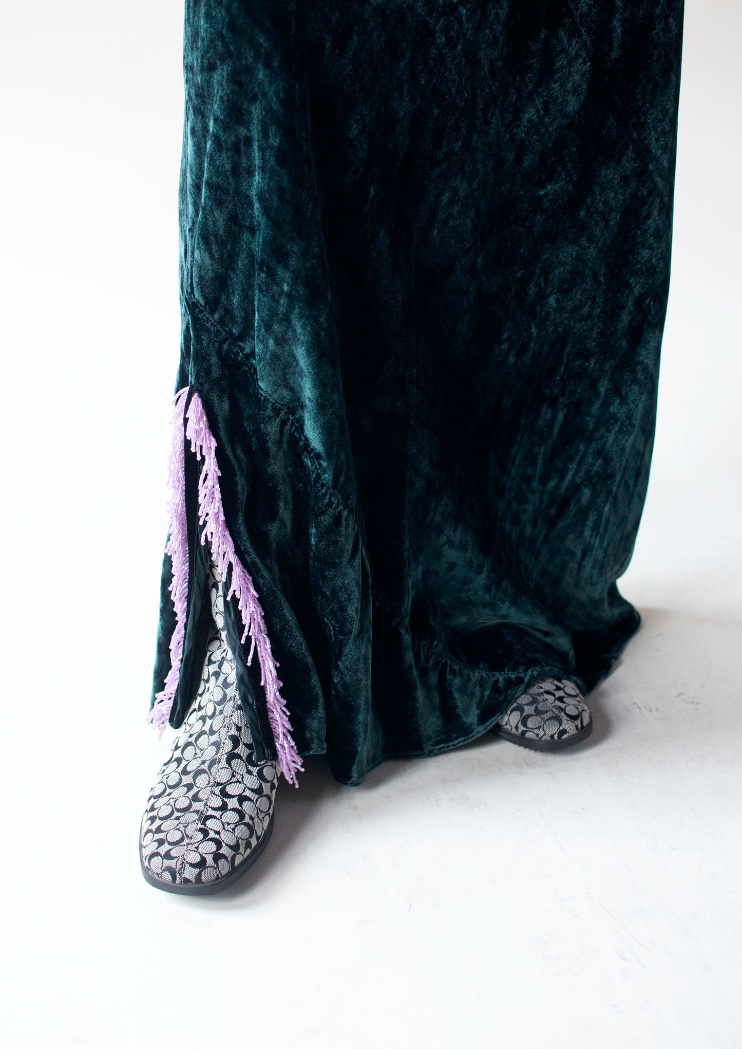 Green Velvet Skirt | Voyage Invest in the Original