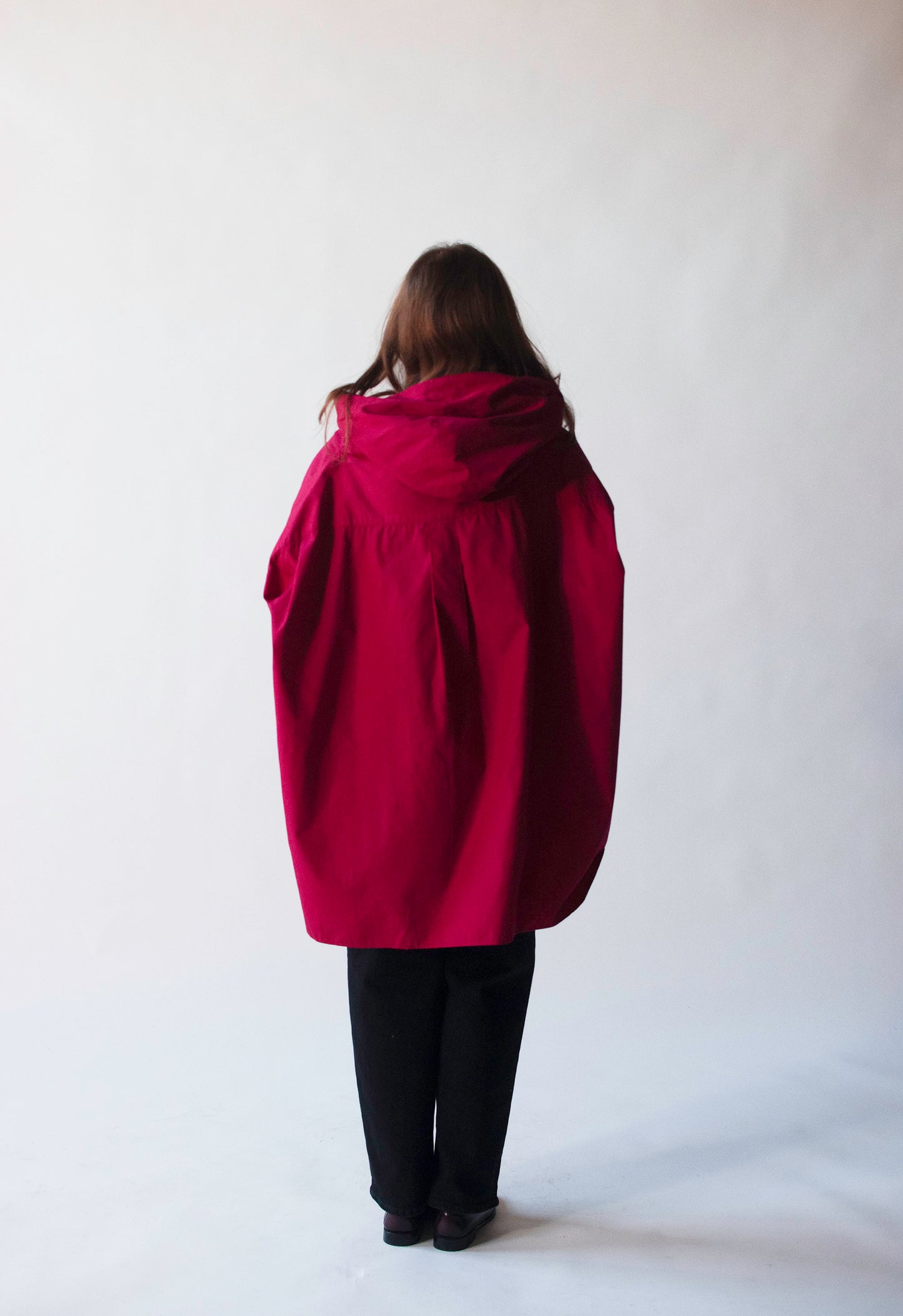 Raspberry Hooded Tunic | Romeo Gigli 1991