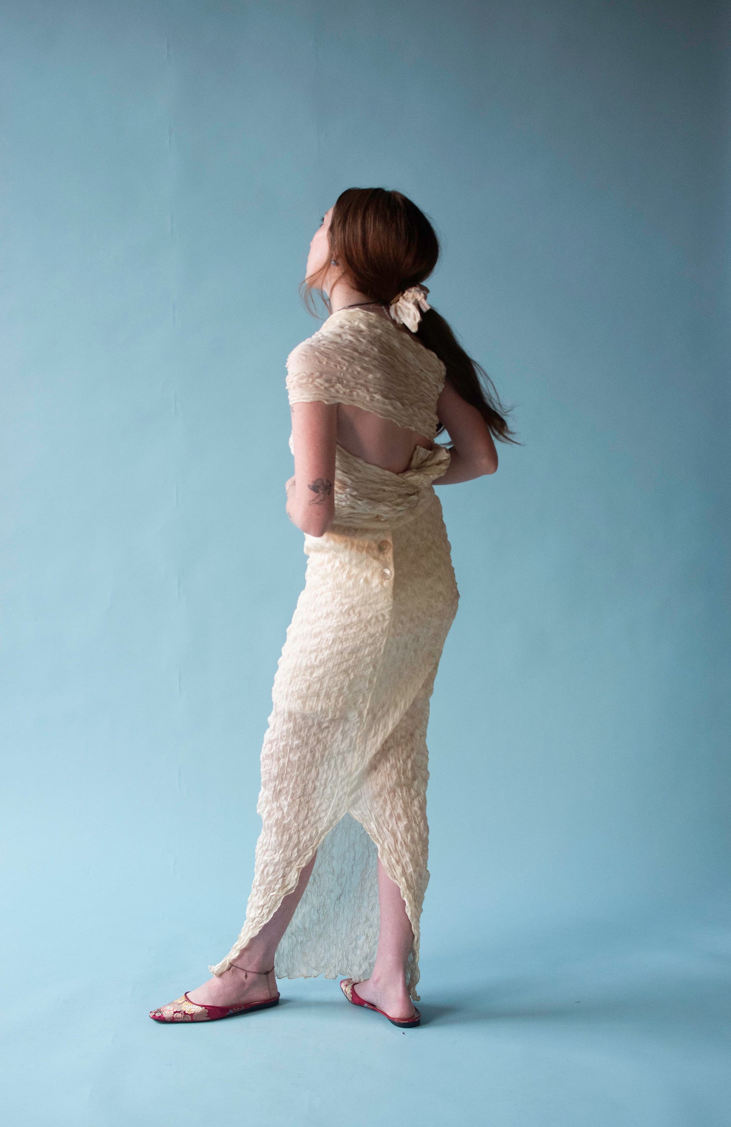 Plisse Convertible Dress / Skirt | Romeo Gigli SS 1994