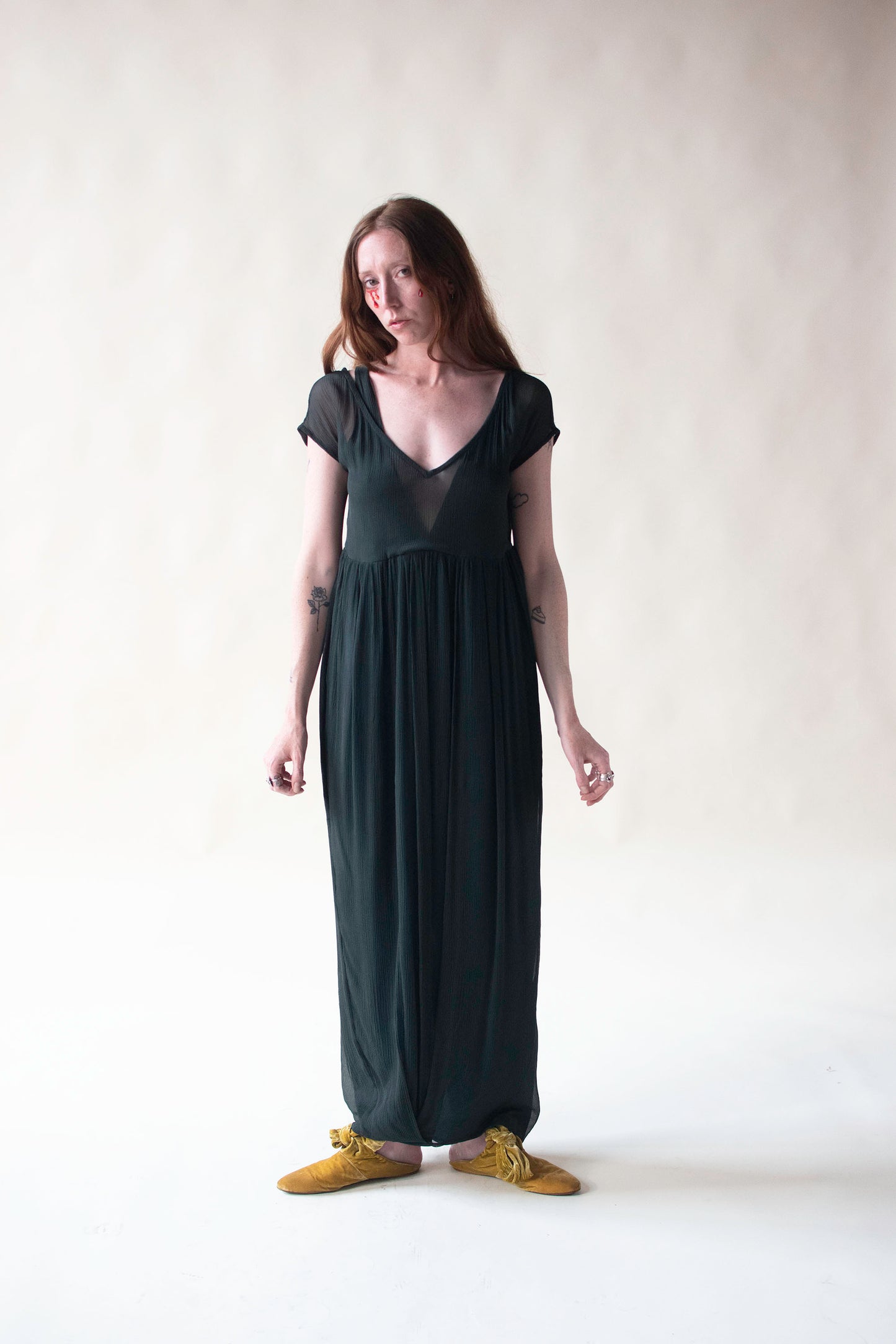 1990s Chiffon Dress | Romeo Gigli