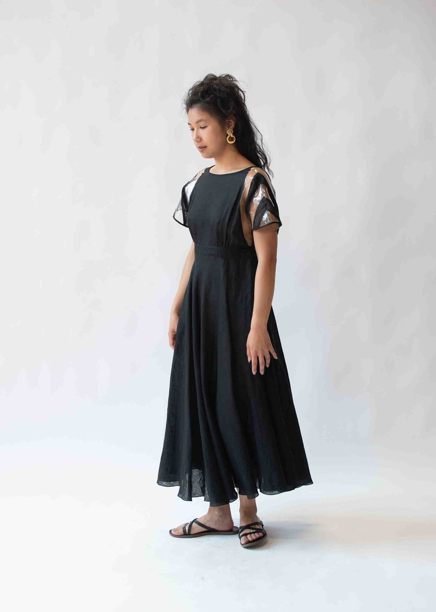 1970s Futuristic Linen Dress | Fendi