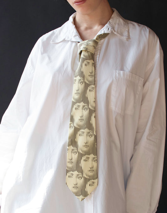 Surrealist Face Print Tie | Fornasetti