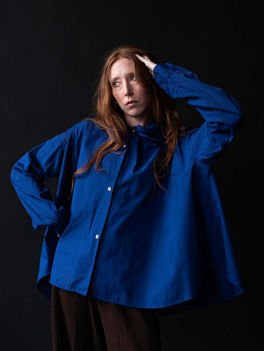 Cobalt Blue Shirt | Romeo Gigli 1991