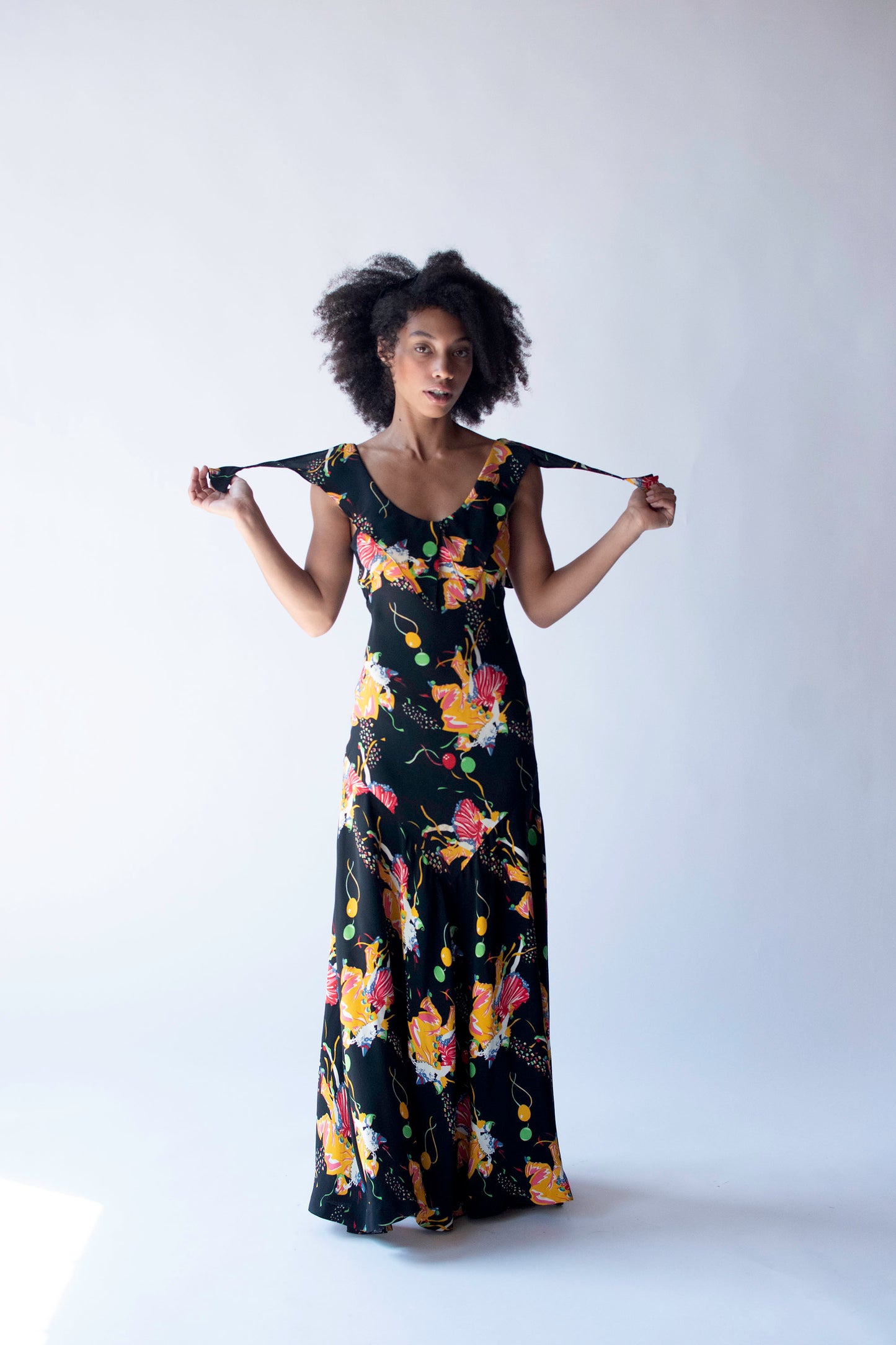 1970s Harlequin Print Dress | Miss Mouse