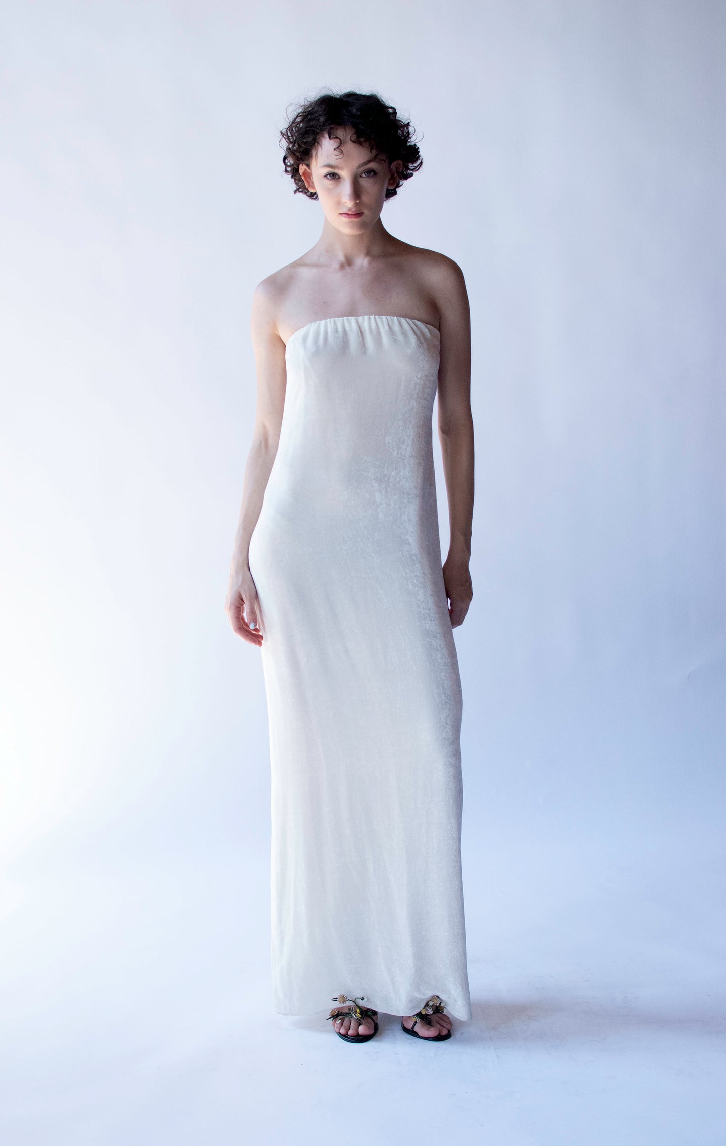 Strapless Velvet Dress | Donna Karan