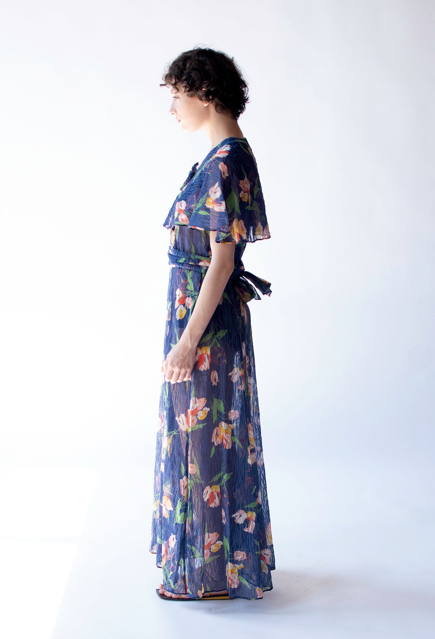 1930s Floral Print Dress