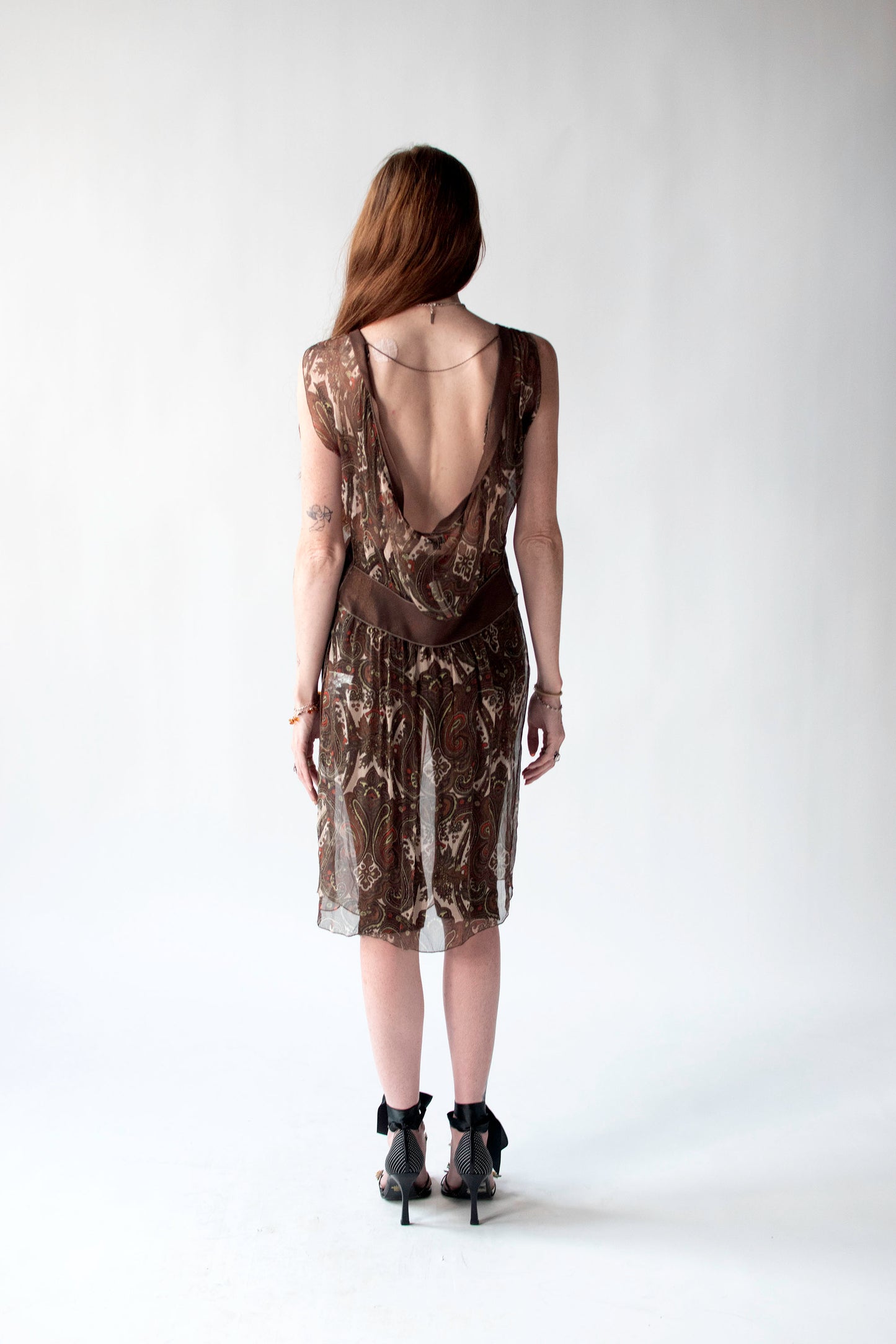 Paisley Chiffon Dress | Rozae Nichols