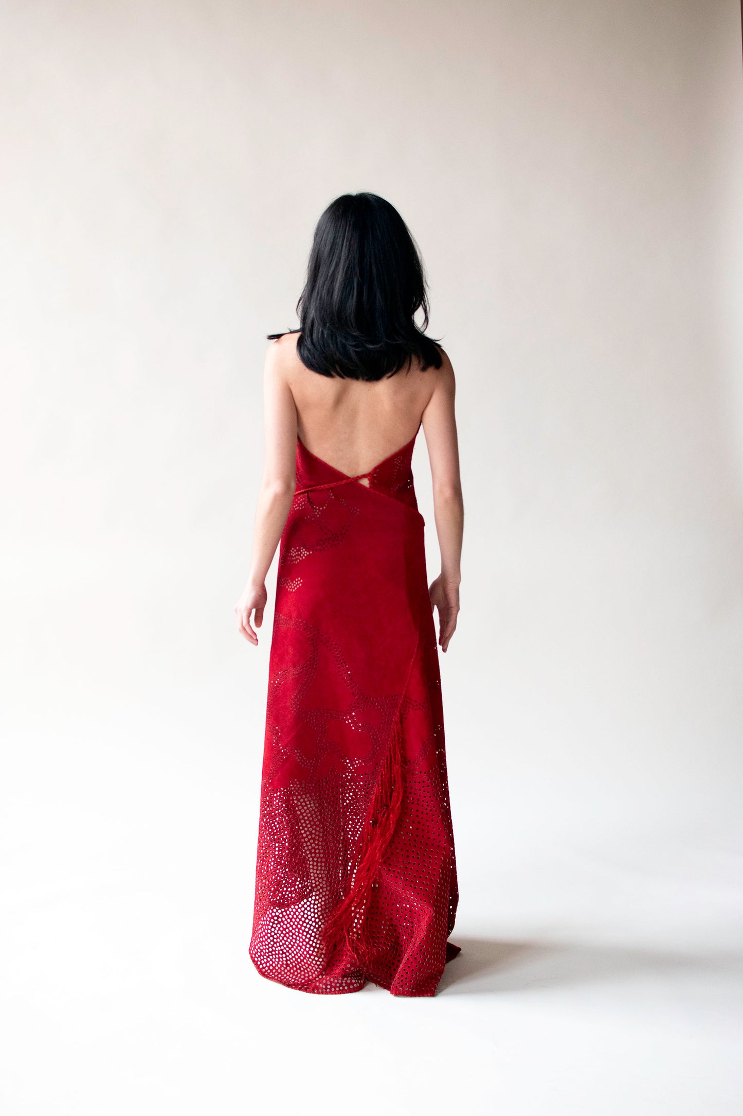 1970s Red Suede Dress | Rogerio