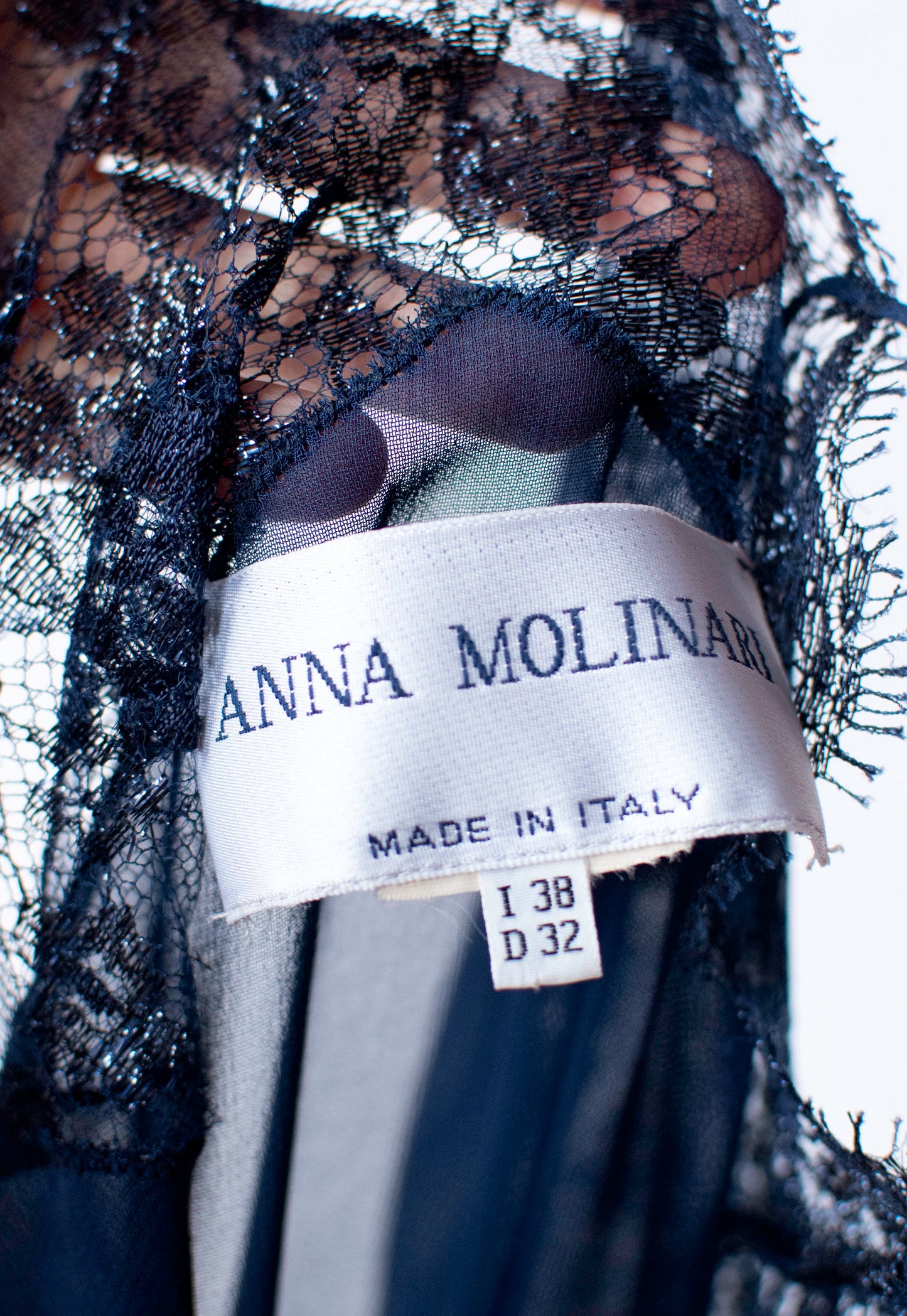 Navy Slip Dress | Anna Molinari
