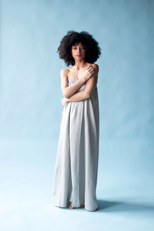 1970s Pale Blue Dress | Geoffrey Beene