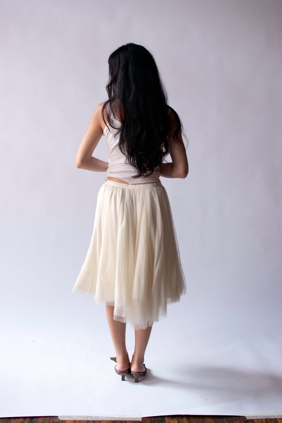 Cream Tulle Skirt | Moschino