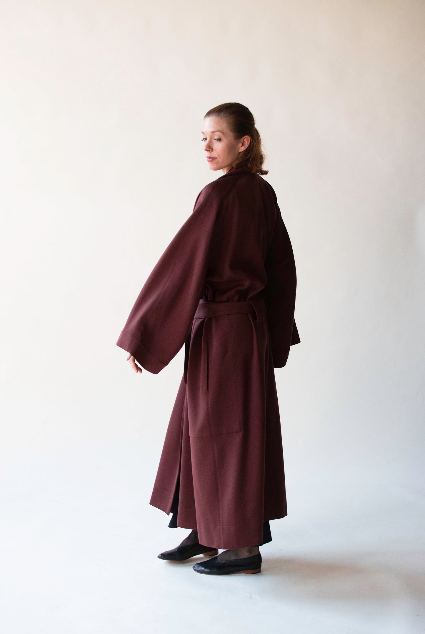 1980s Burgundy Coat | Azzedine Alaïa