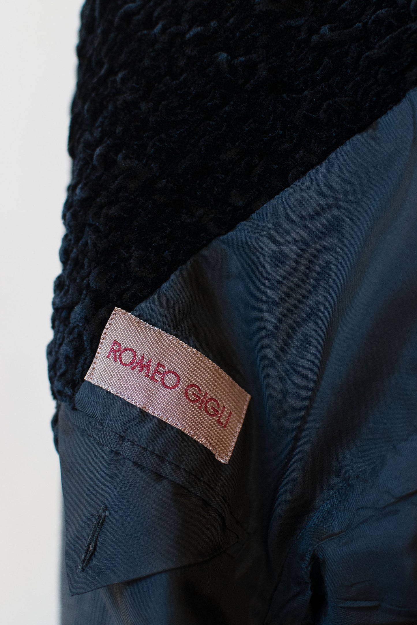 Gray Jacket w/ Chenille Trim | Romeo Gigli