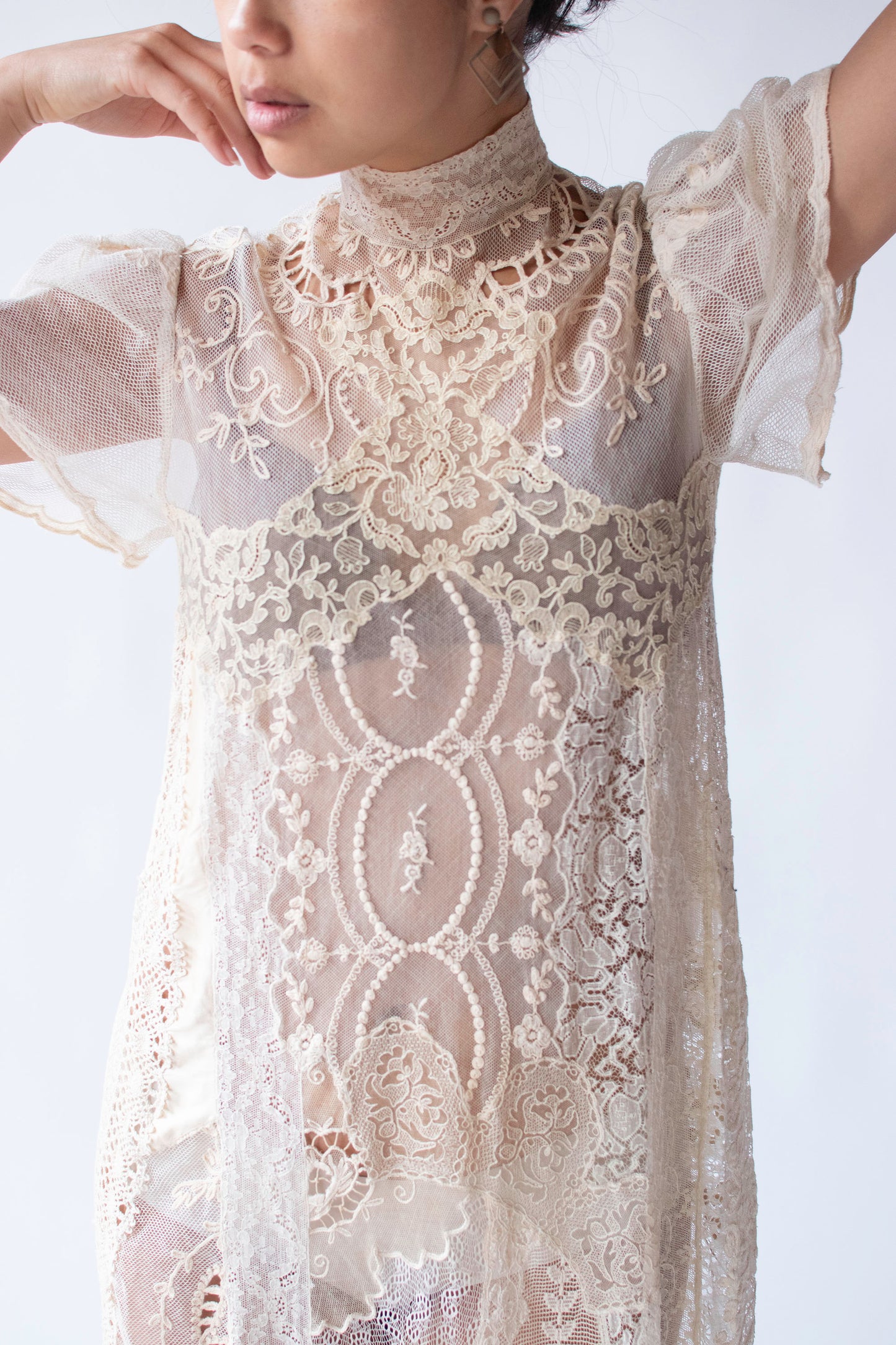 1980s Lace Works Dress