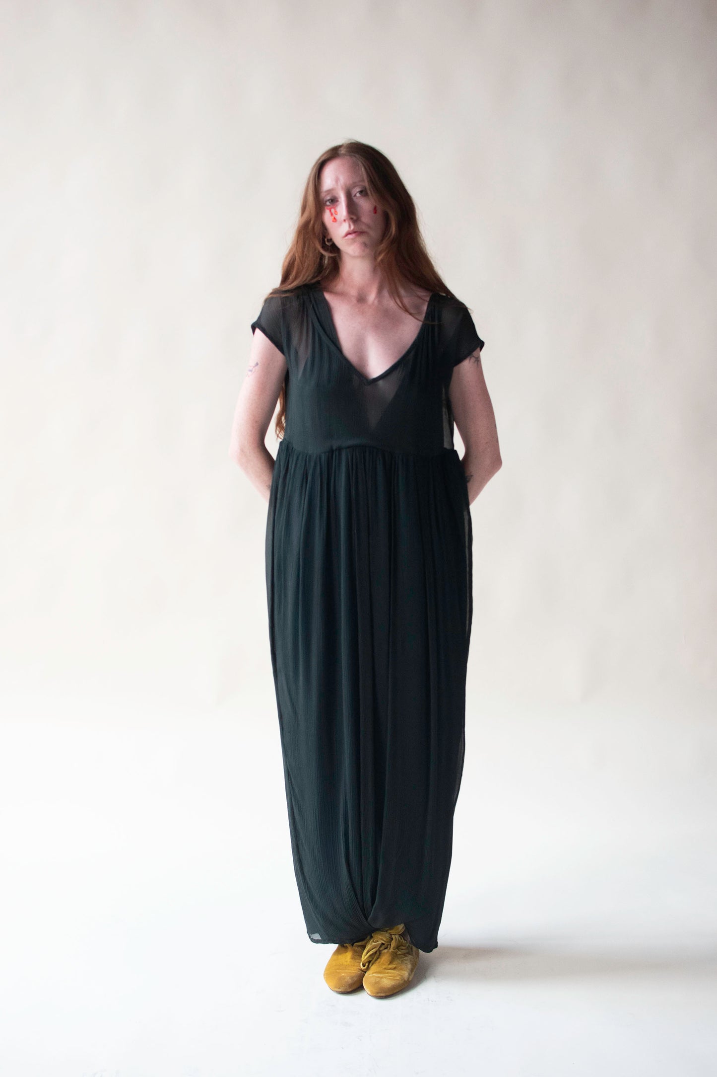 1990s Chiffon Dress | Romeo Gigli