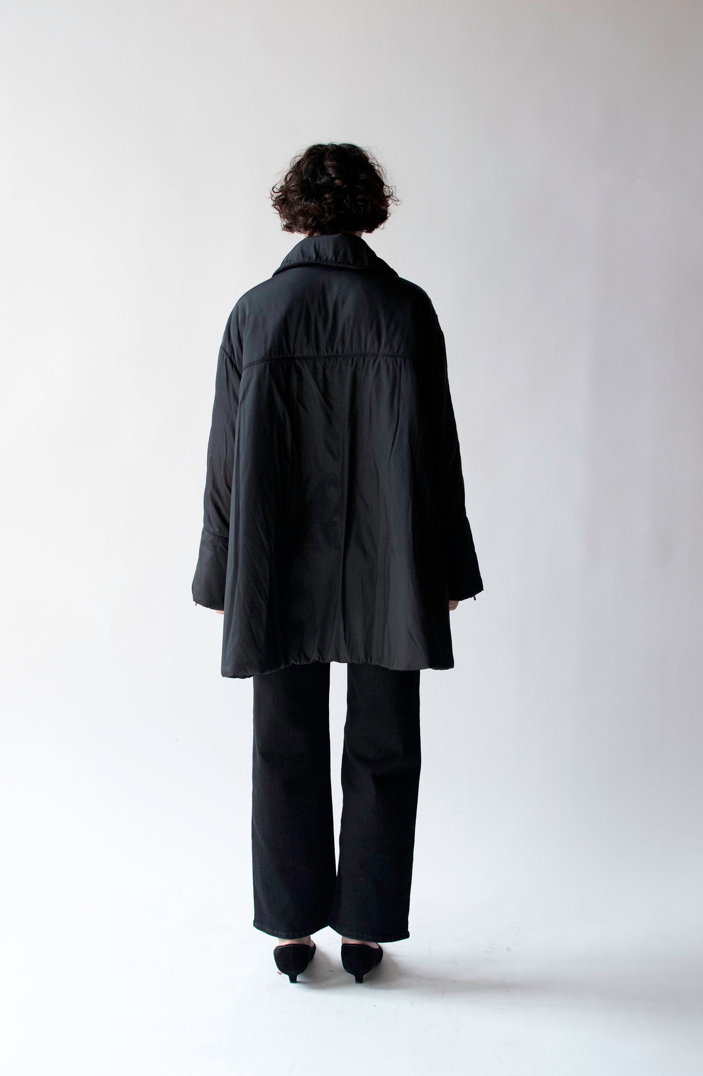 A-line Down Coat | Claude Montana
