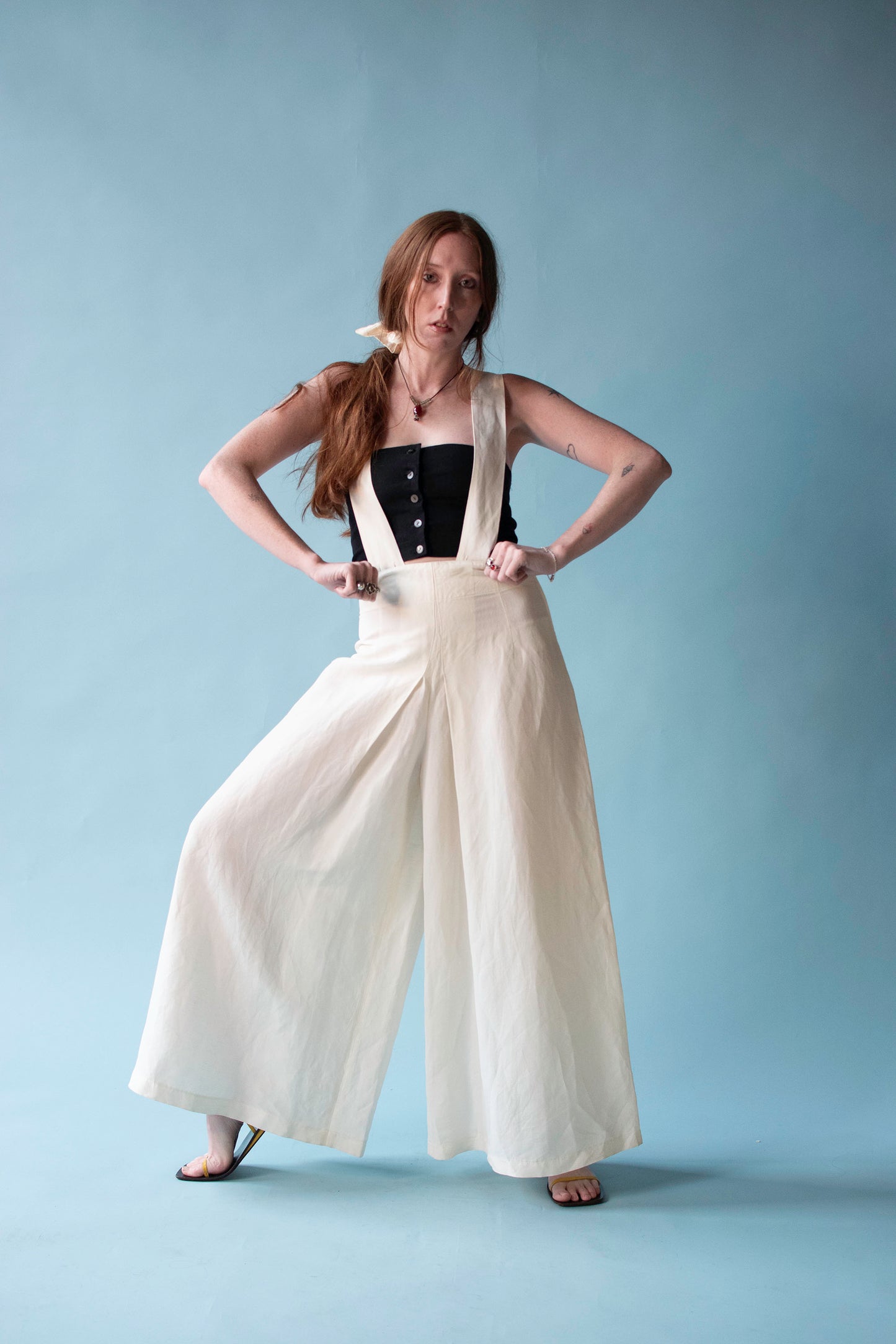 Cream Palazzo Pants | Byblos