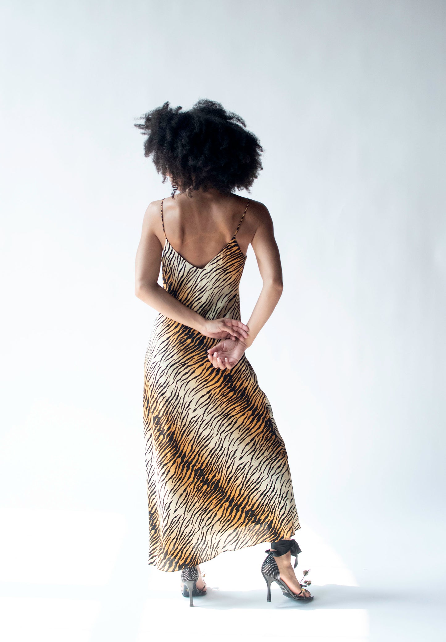 Y2K Tiger Print Slip Dress