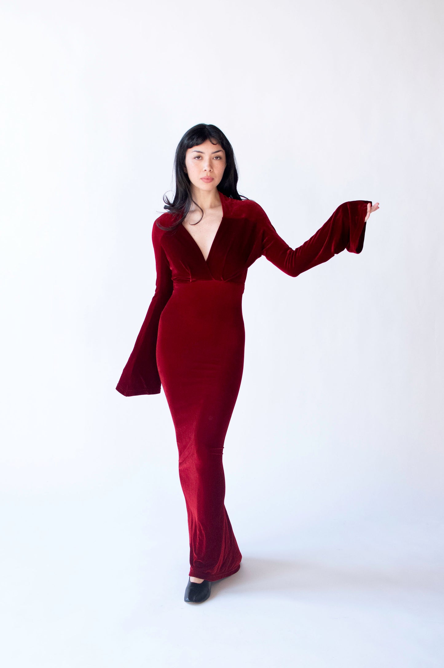 Burgundy Velvet Dress | Roman Keflay