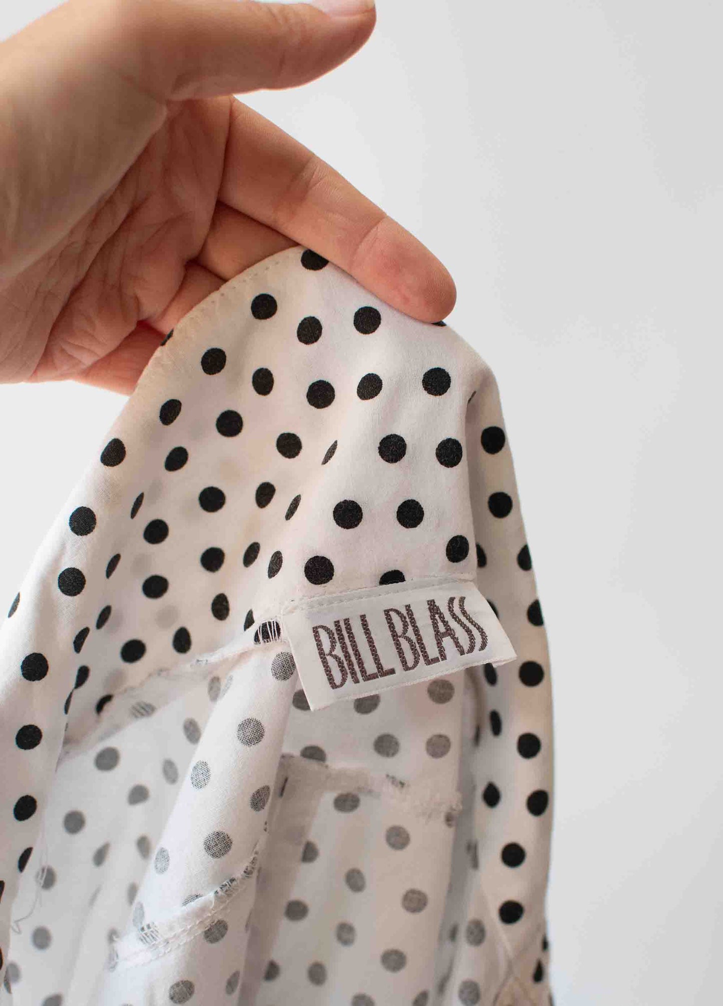 1980s Polka Dot Shirt | Bill Blass
