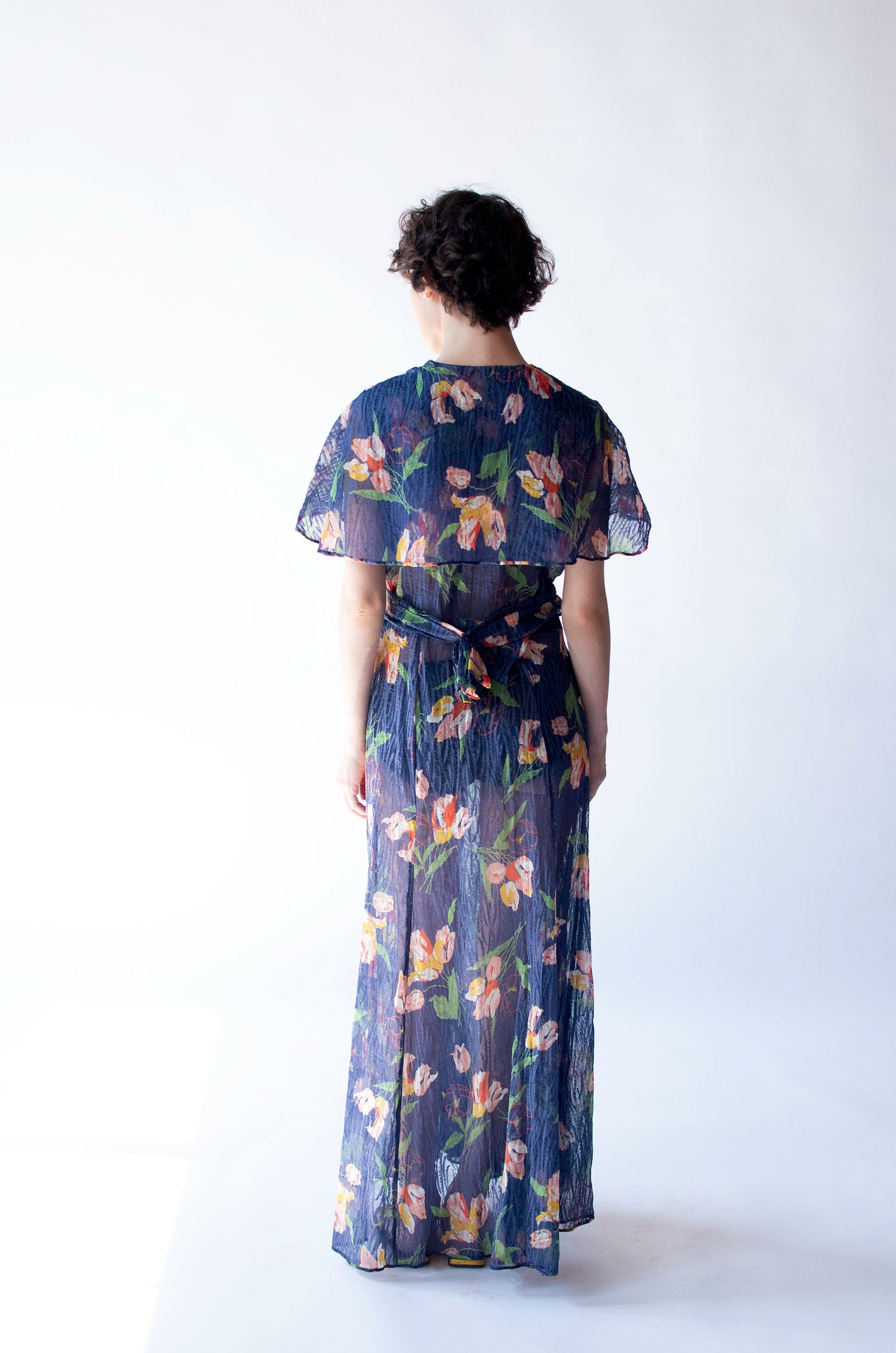 1930s Floral Print Dress