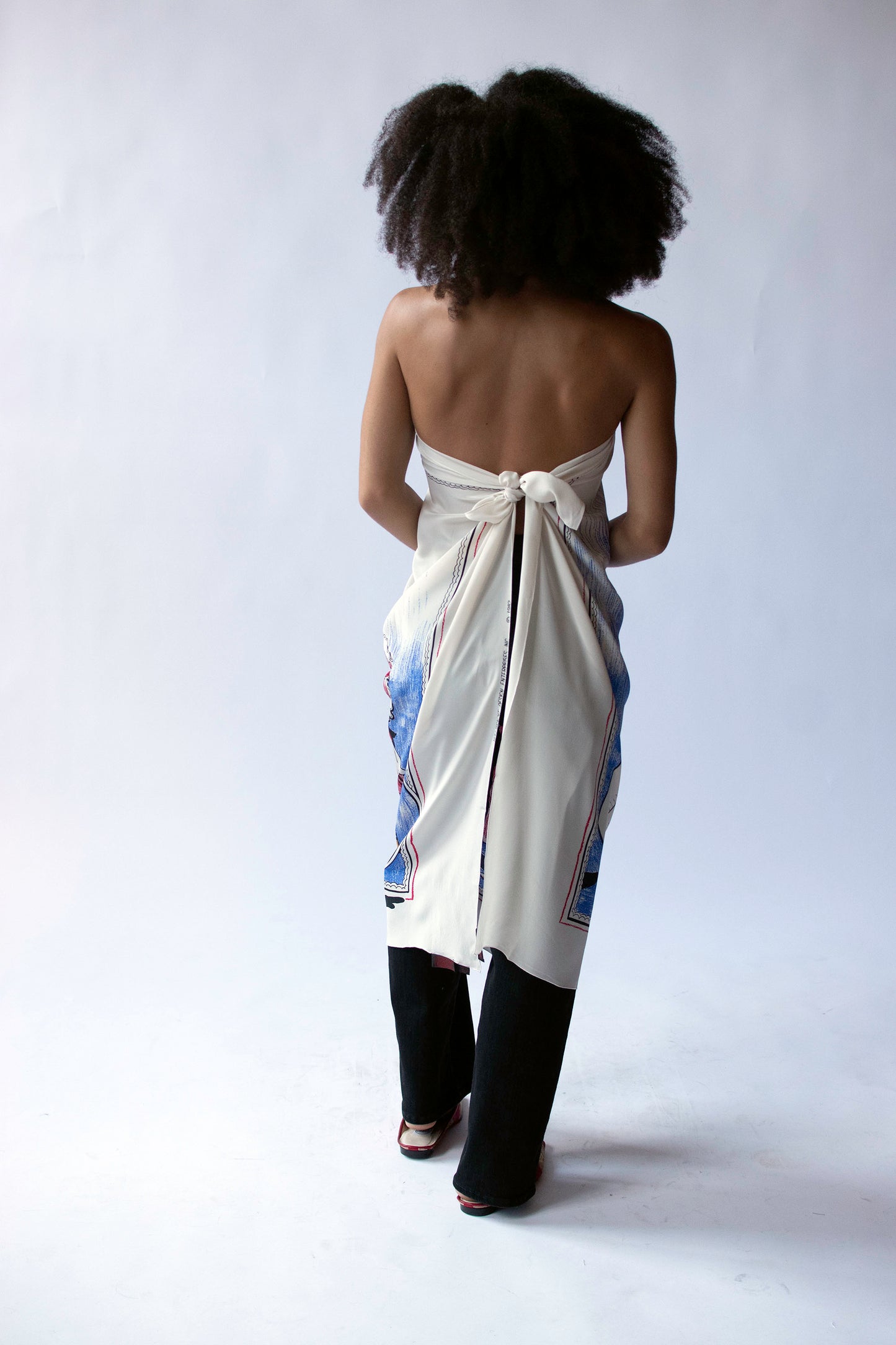 Printed Silk Scarf | Michael Vollbracht 1982