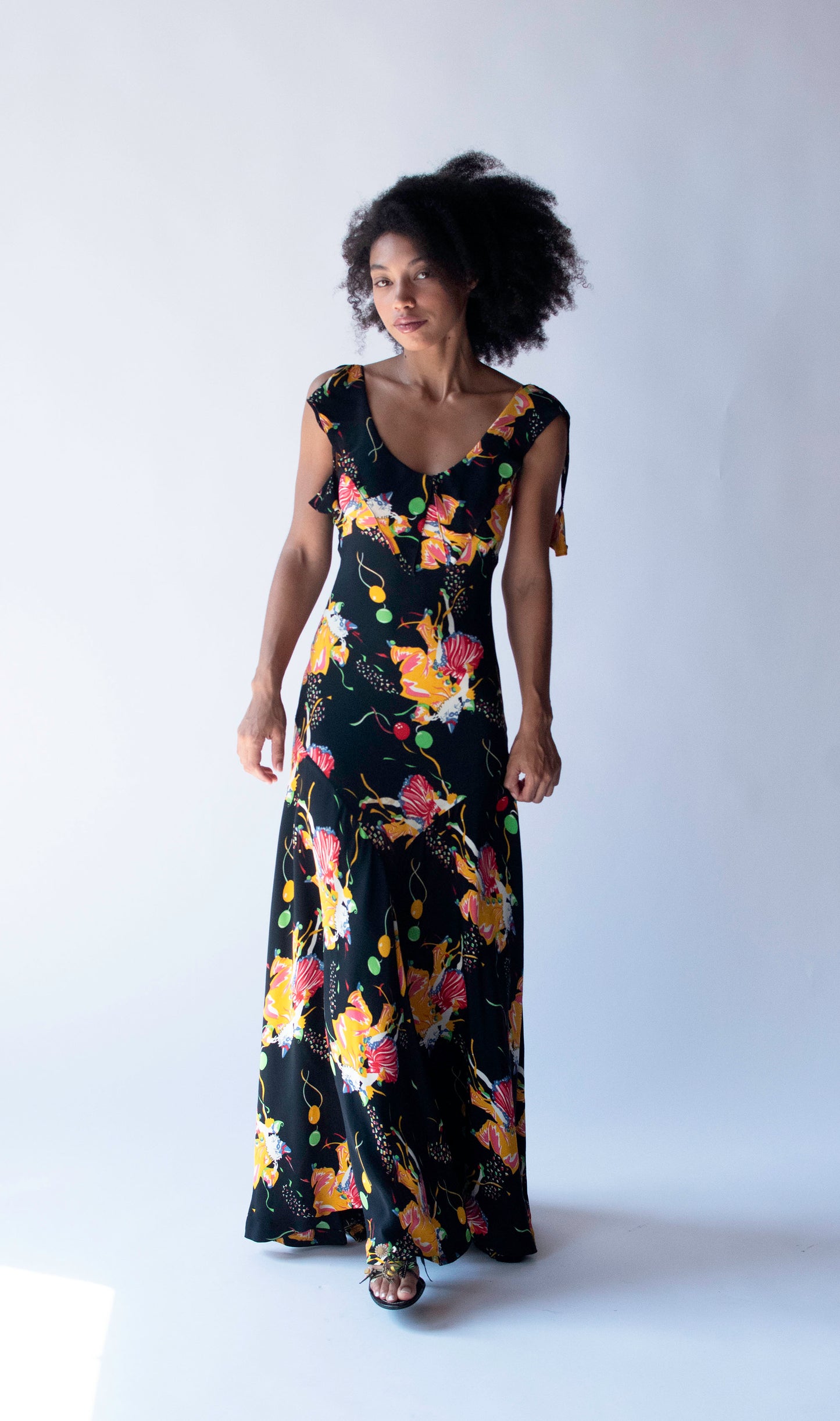1970s Harlequin Print Dress | Miss Mouse
