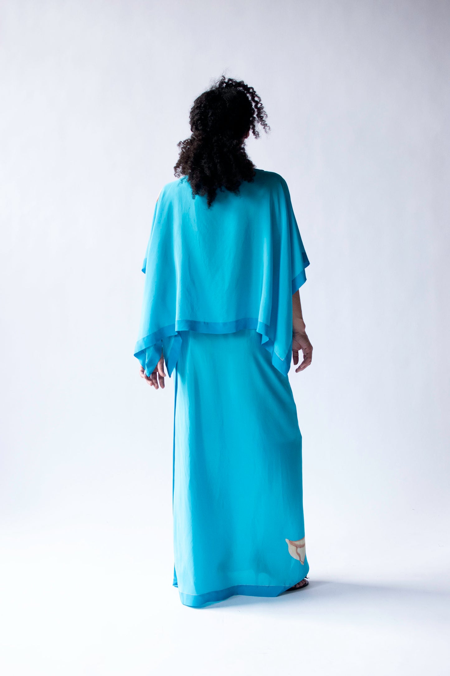 1970s Hand Painted Silk Set | Saks Fifth Avenue