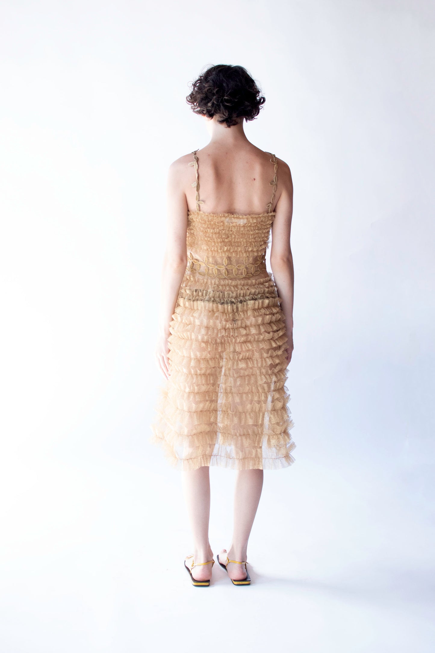 RESERVED Ruffled Tulle Dress | Laura Biagiotti SS 1996
