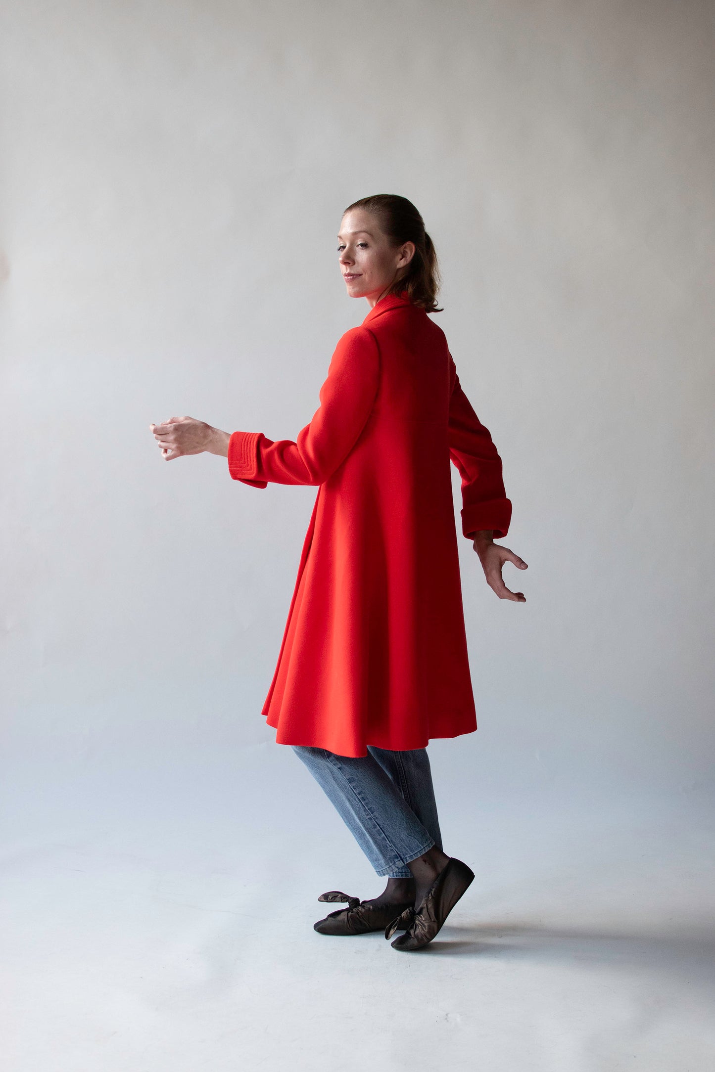 1960s Vibrant Red Coat | Pierre Cardin