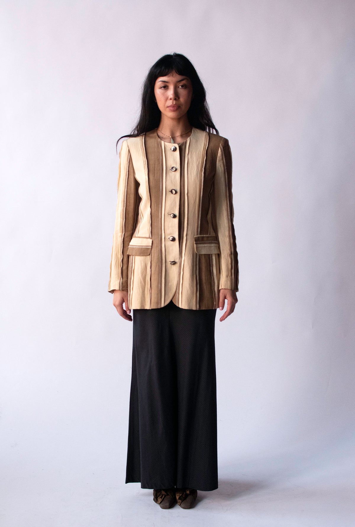 Yin Yang Button Blazer | Moschino Couture Juvant Repetita SS 1994