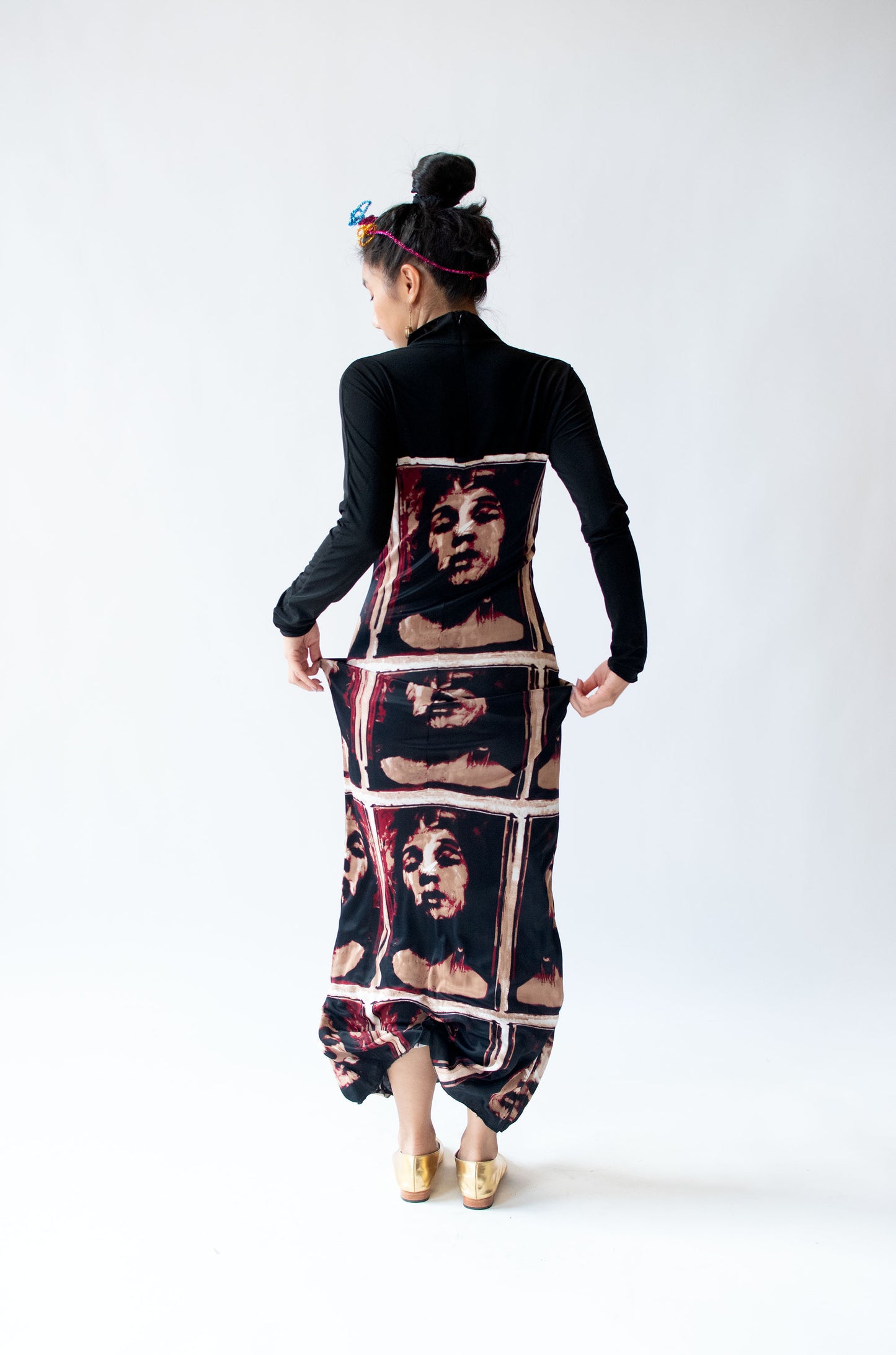 1990s Portrait Print Dress | Jean Paul Gaultier