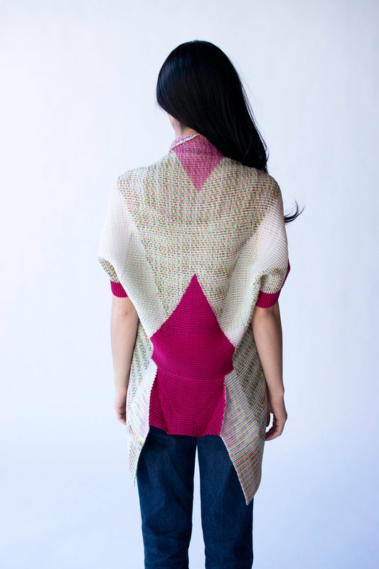 Technicolor Pleated Jacket | Issey Miyake