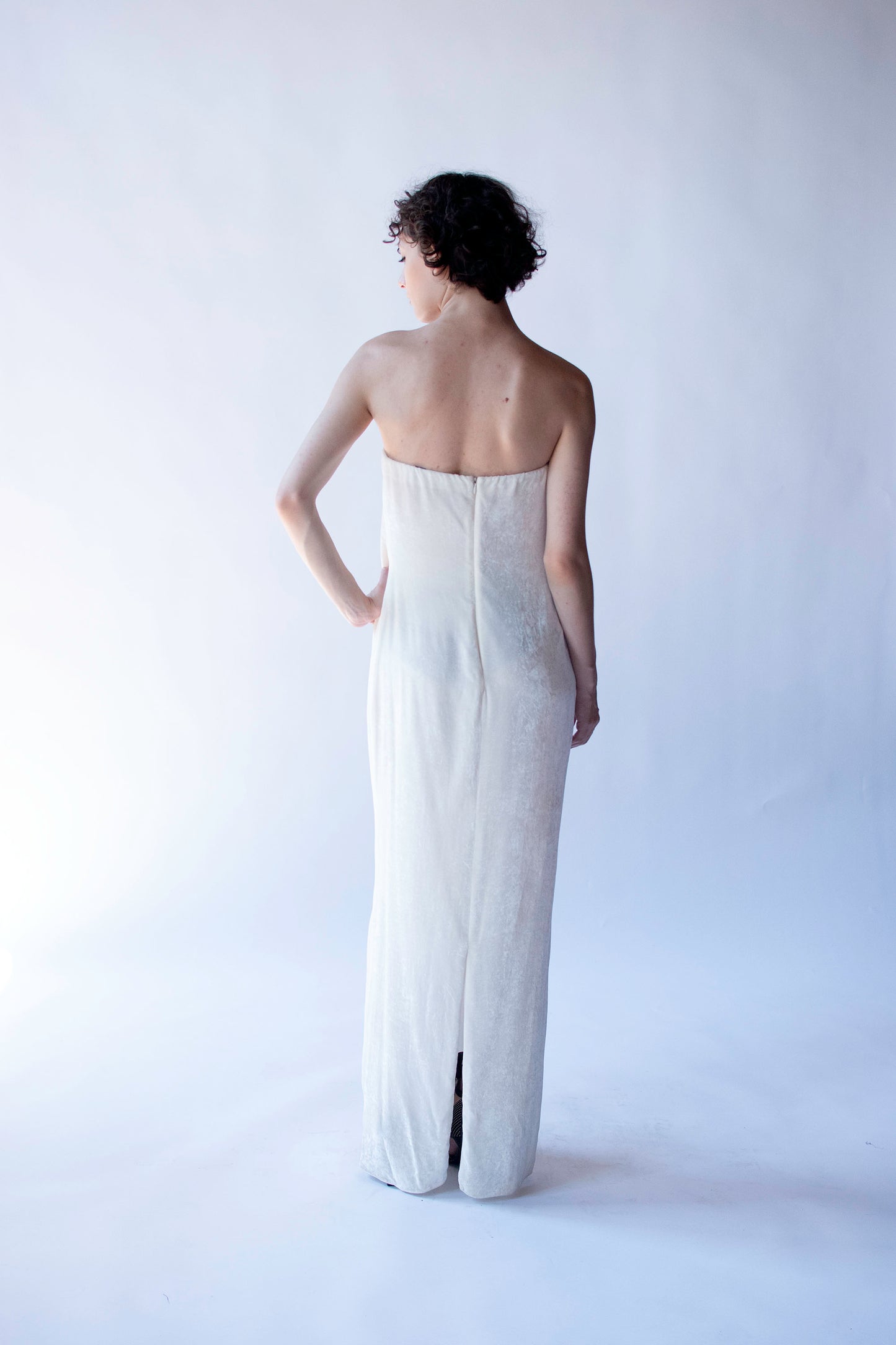Strapless Velvet Dress | Donna Karan