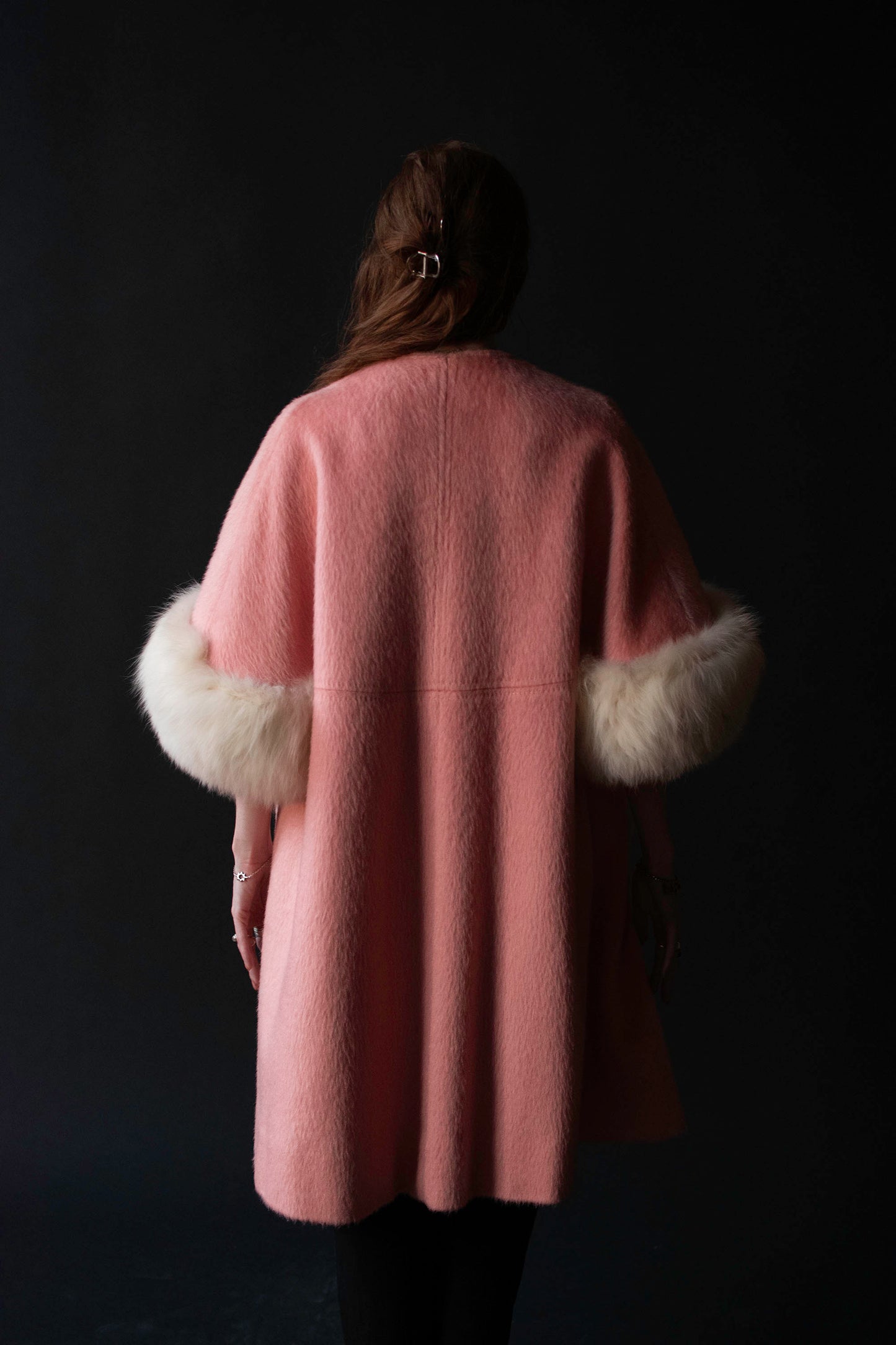 1960s Bubblegum Pink Mohair Coat