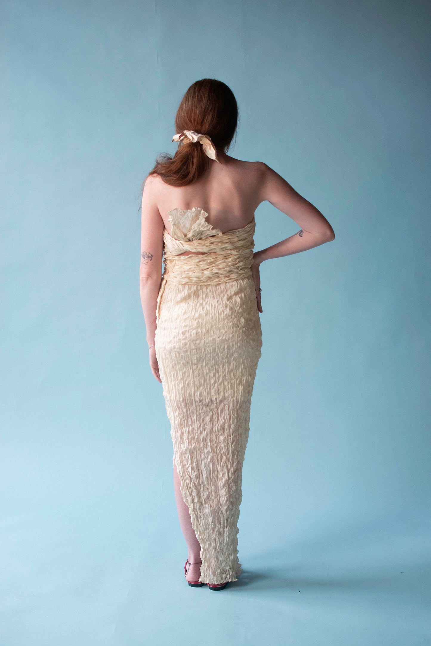 Plisse Convertible Dress / Skirt | Romeo Gigli SS 1994