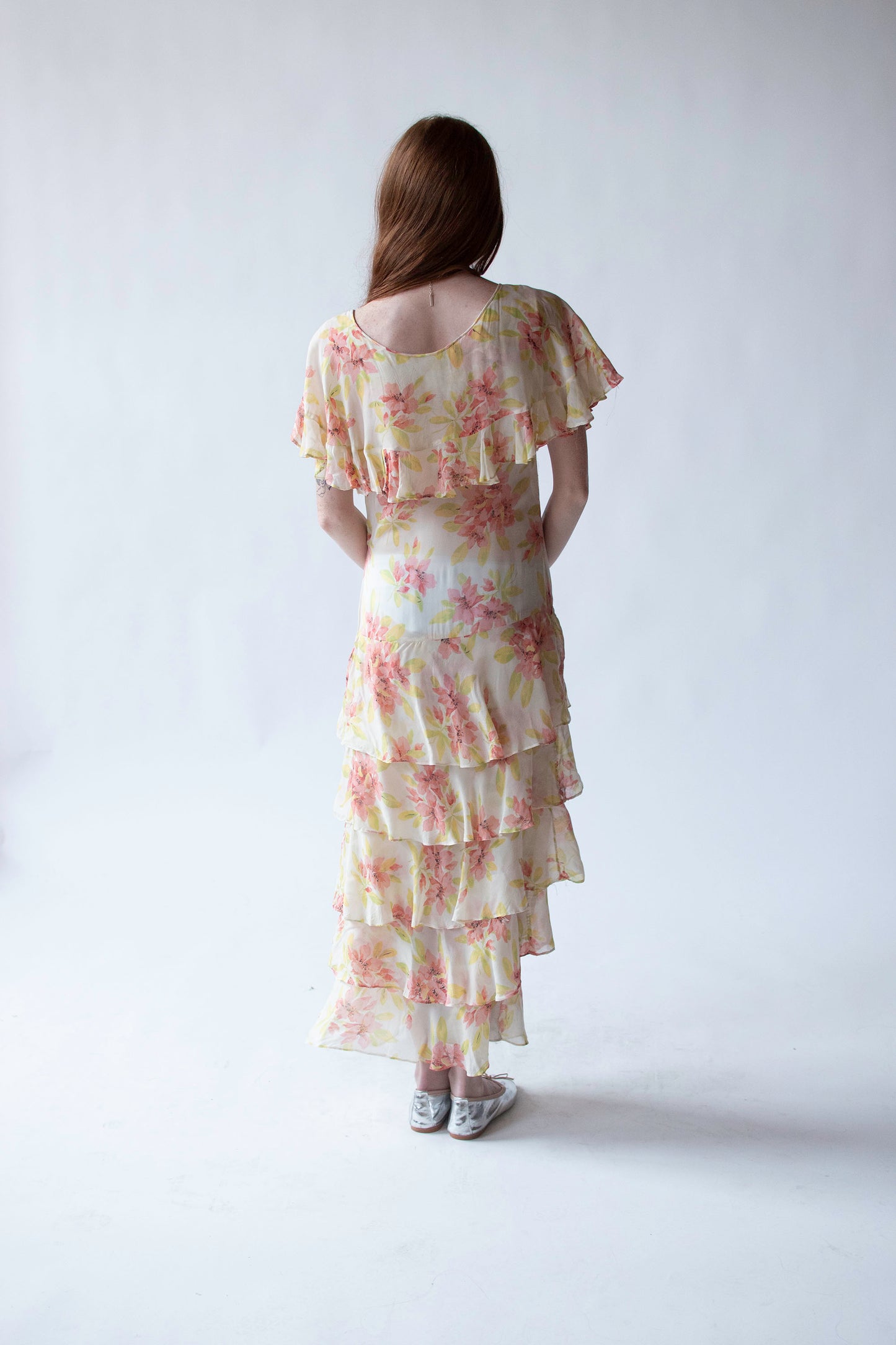 1930s Floral Print Dress