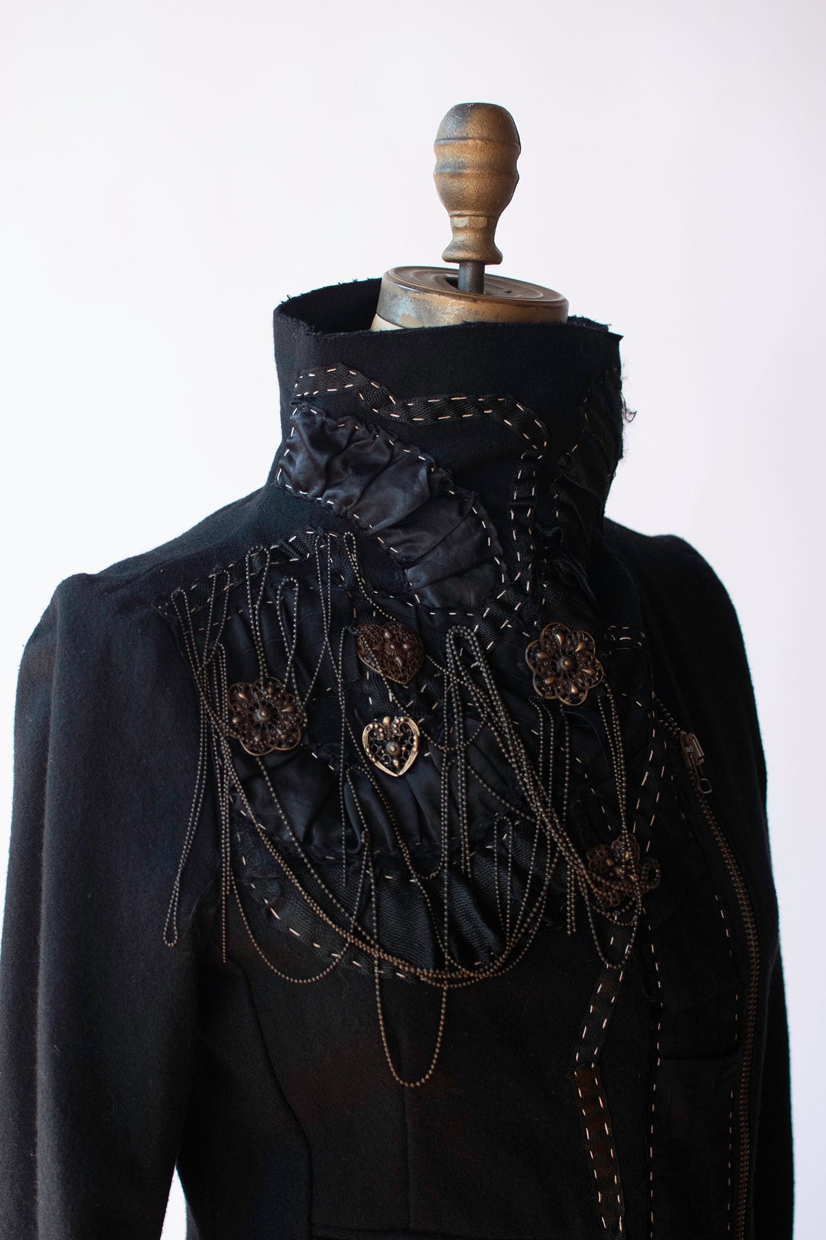 Embellished  Black Jacket | Antonio Marras