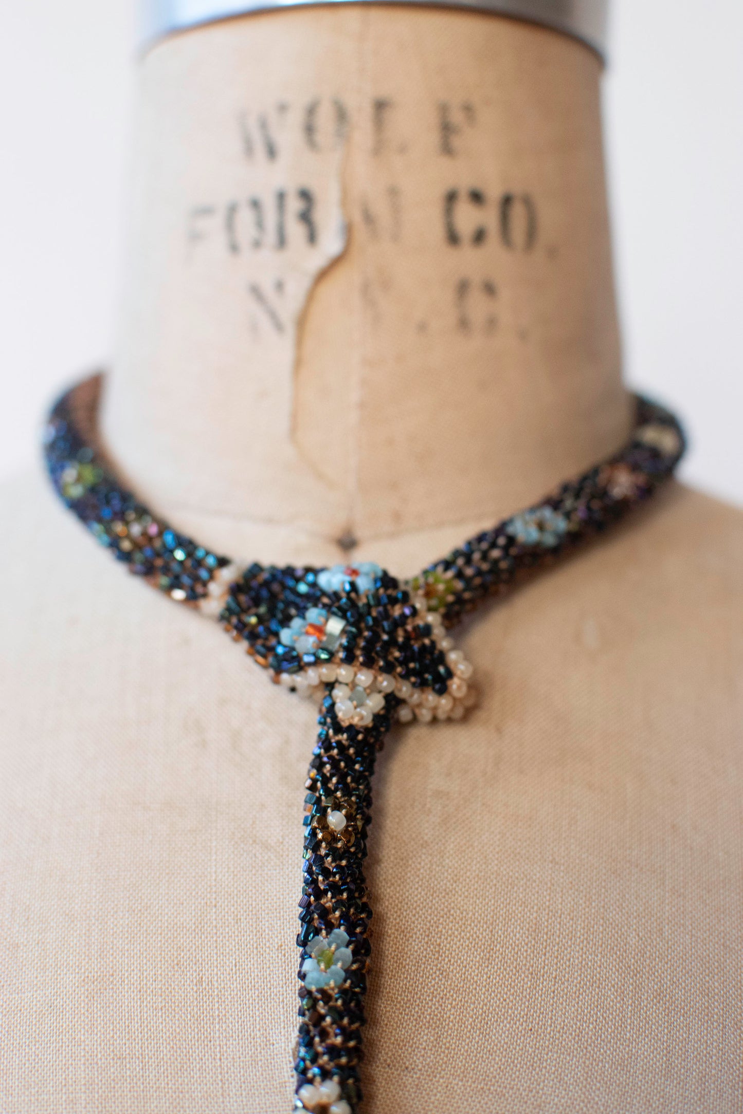Bead Crochet Snake | Oil Slick Flower