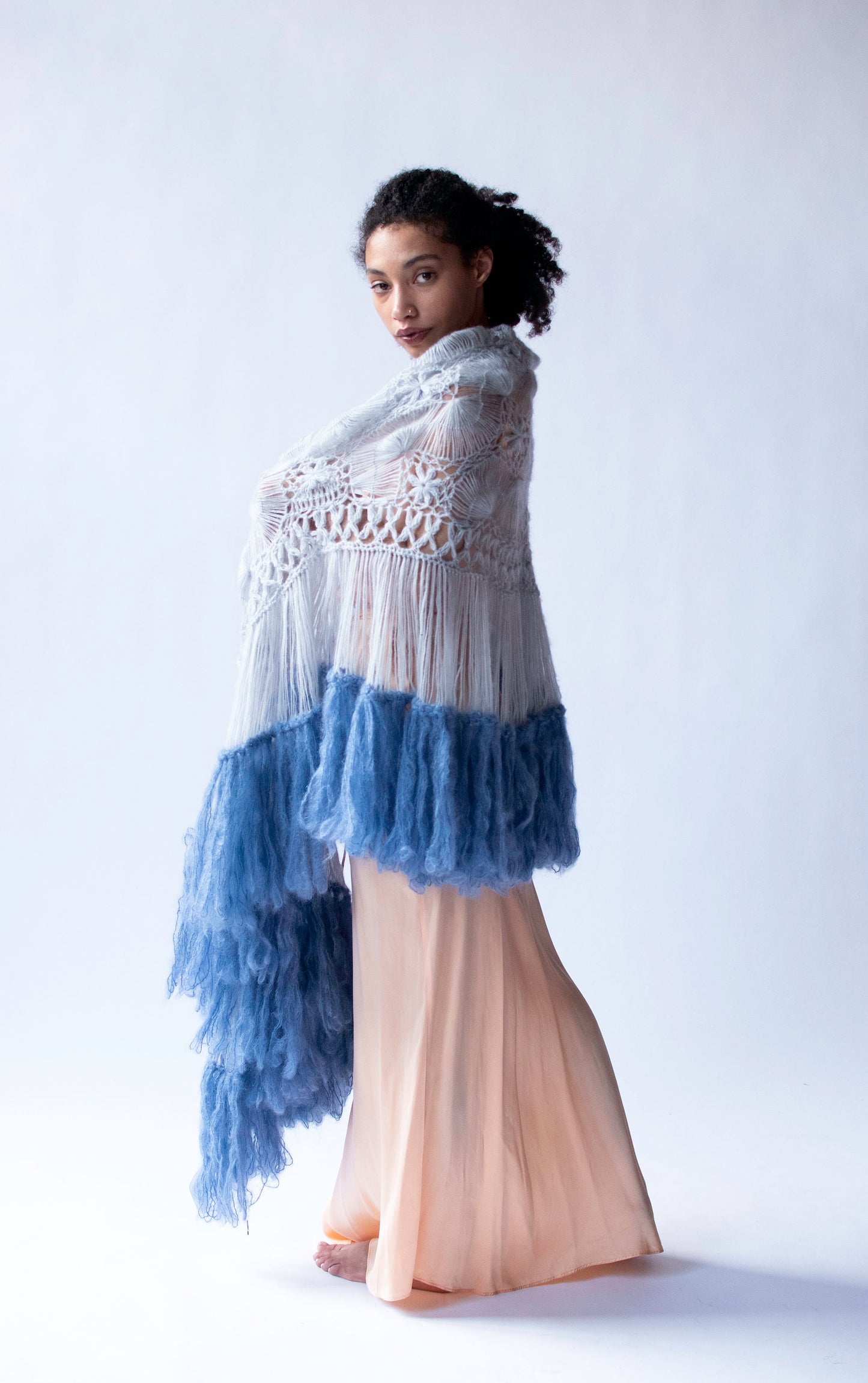 Pale Blue Shawl | Jacque d' Aubres