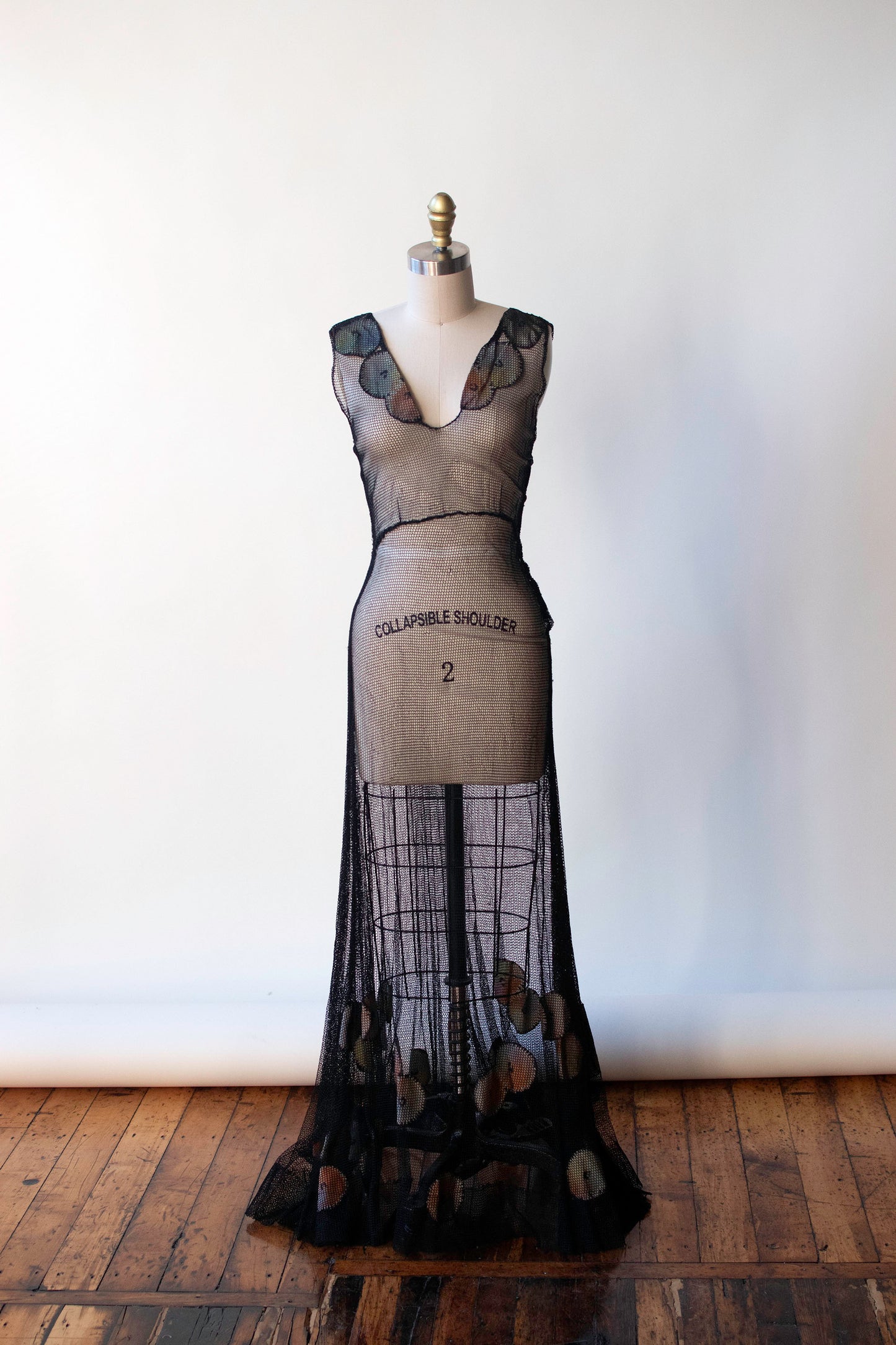 1930s Fishnet Gown