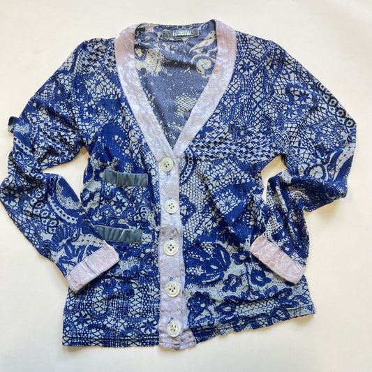 Blue "Lace" Cardigan | Voyage Invest in the Original