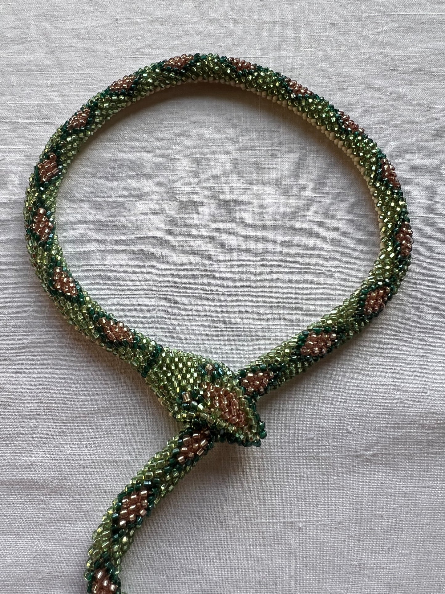 Bead Crochet Snake | Mint Diamond