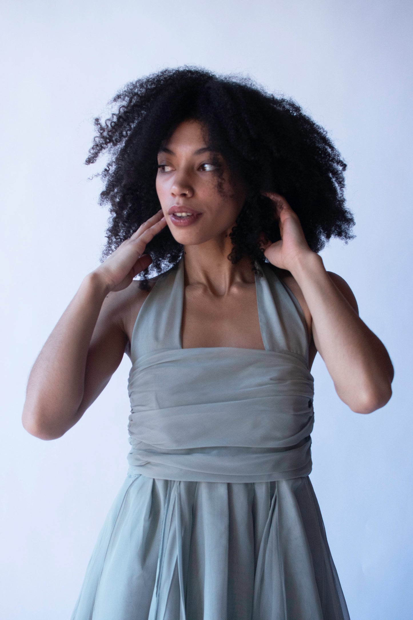 Gray Organza Dress | Callaghan by Romeo Gigli SS 1992