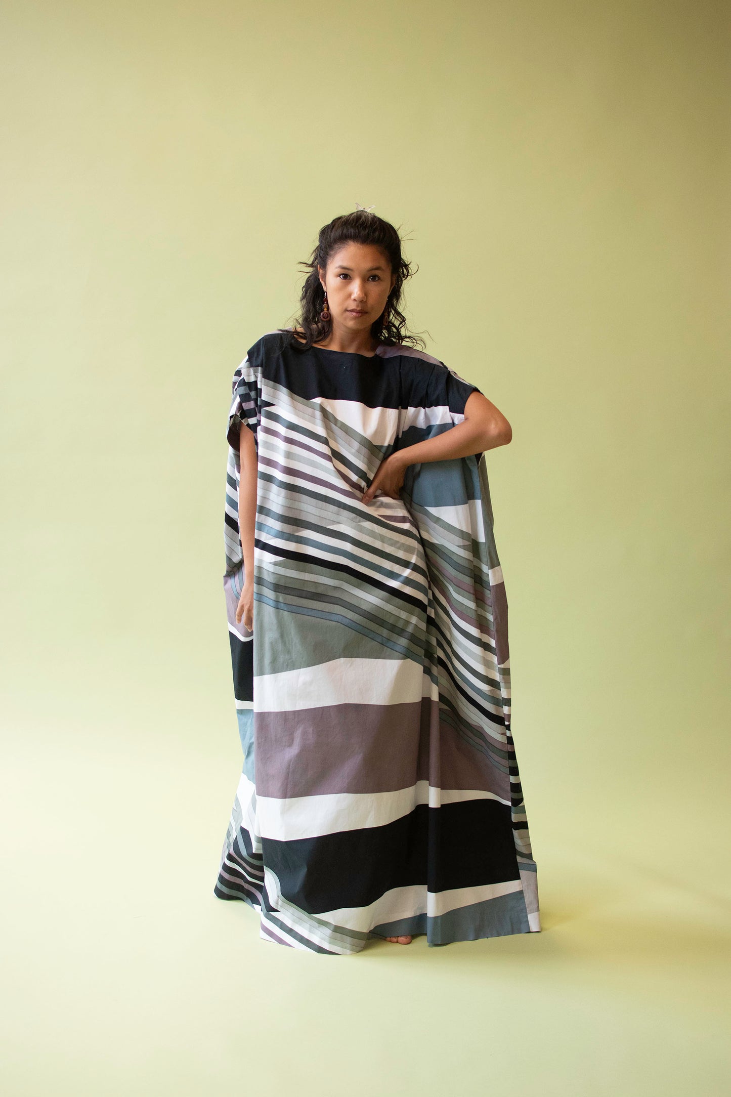 1990s Abstract Print Caftan | Marimekko