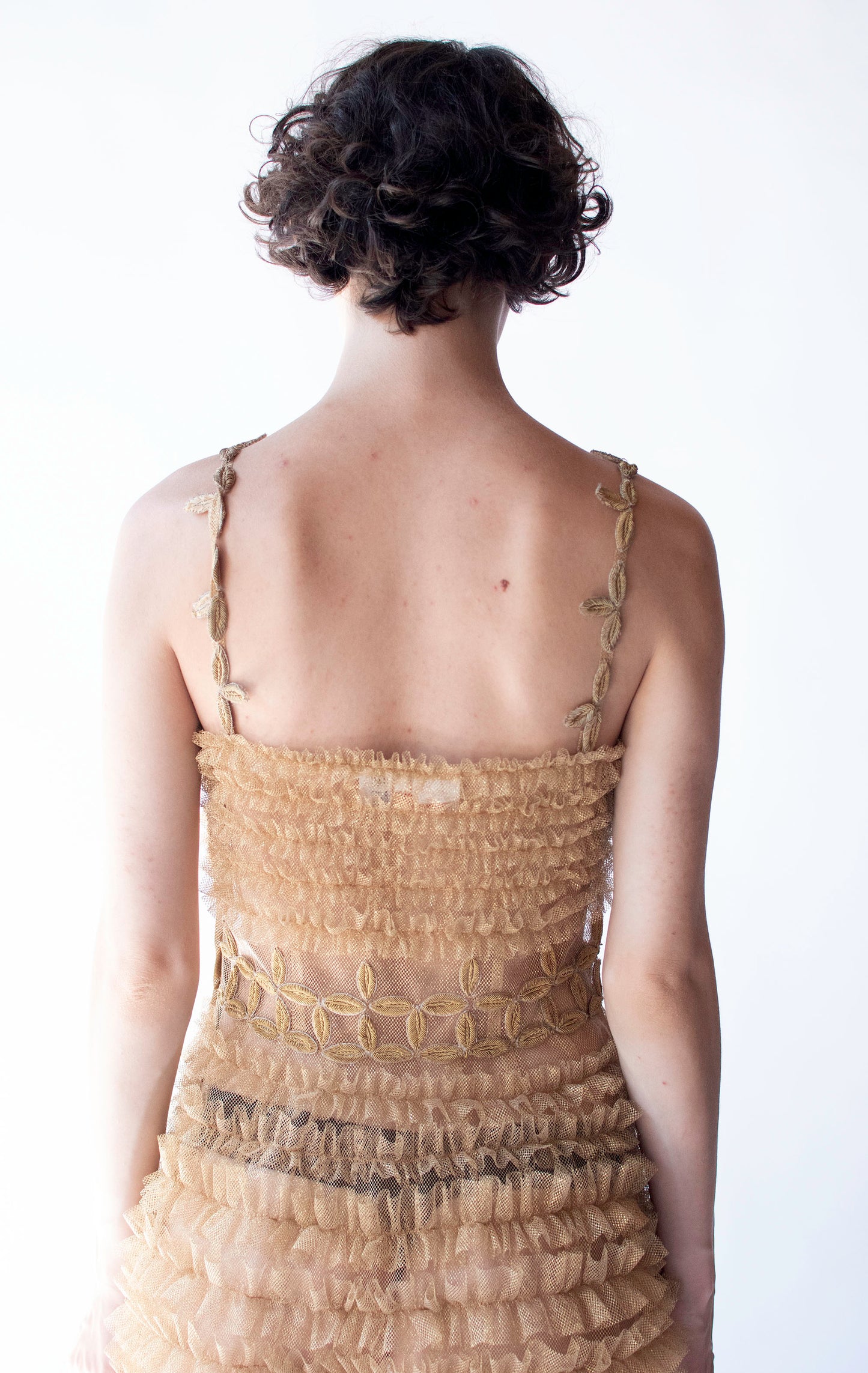 RESERVED Ruffled Tulle Dress | Laura Biagiotti SS 1996