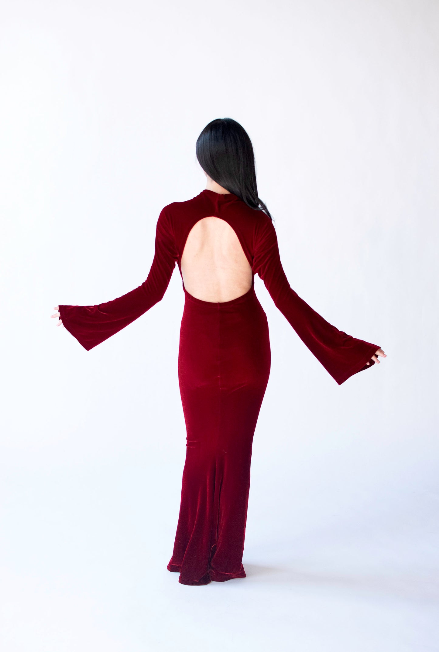 Burgundy Velvet Dress | Roman Keflay