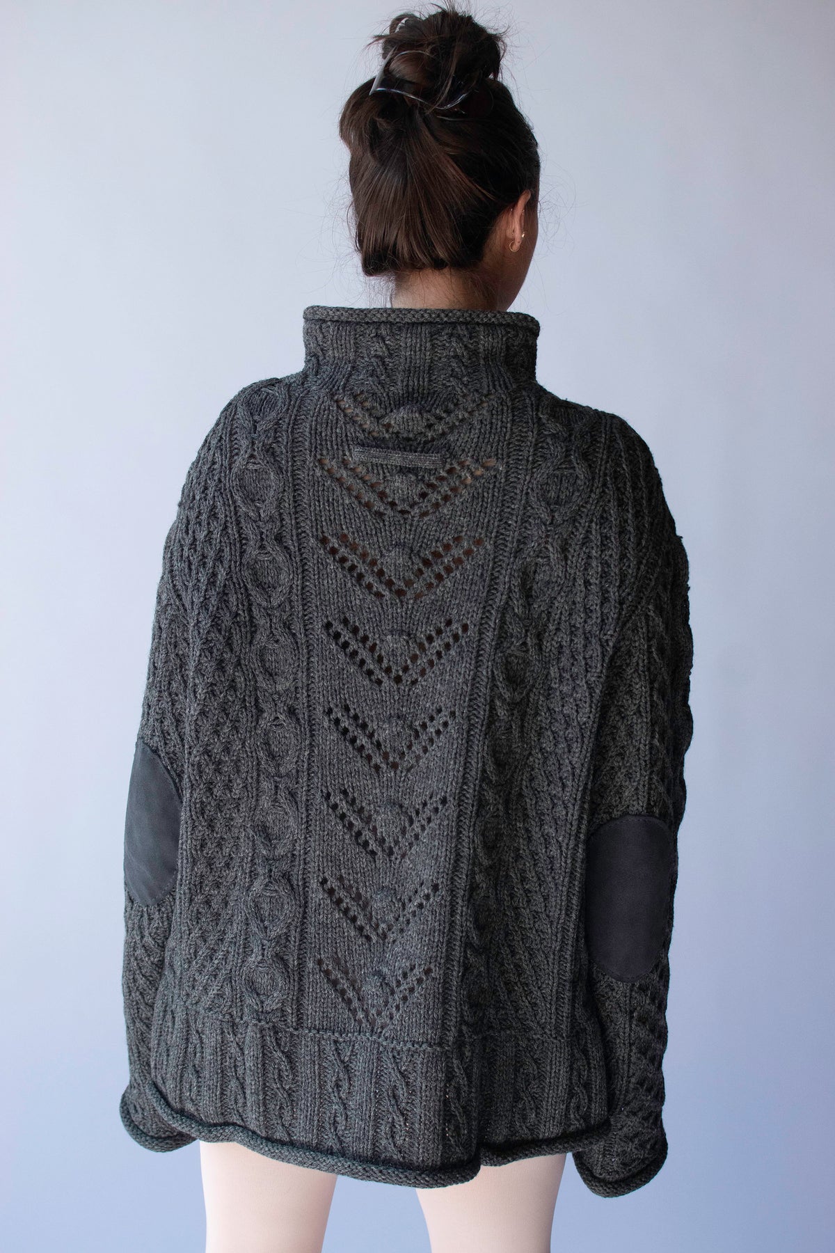 Gray Mirrored Wool Sweater | Jean Paul Gaultier